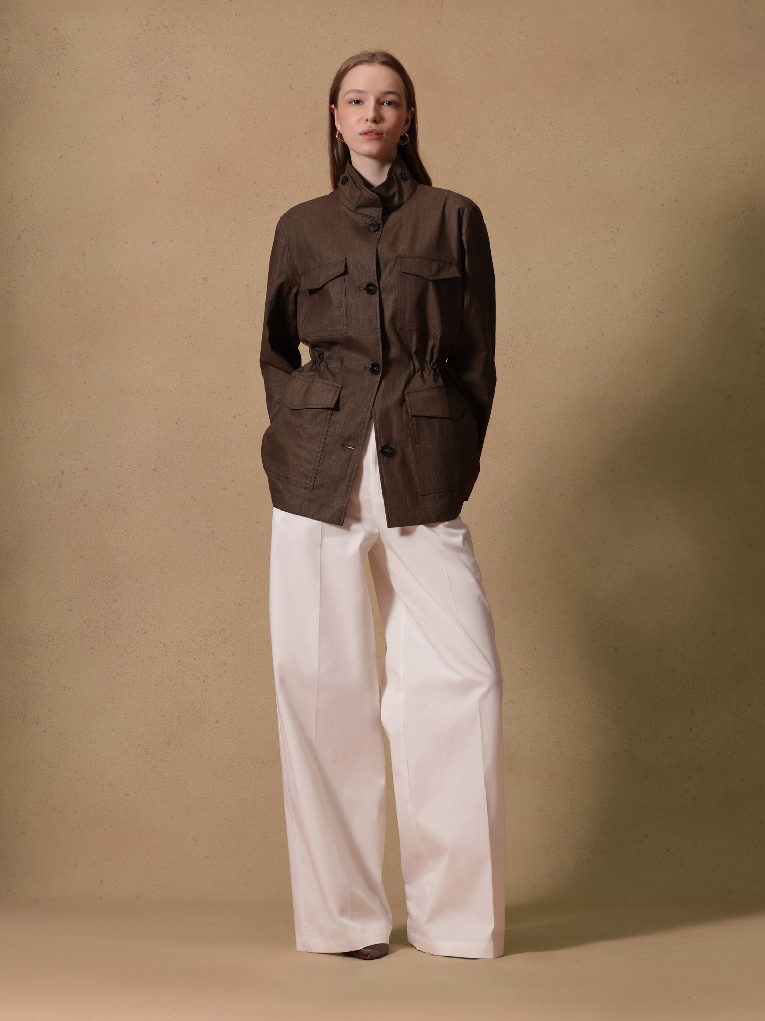 Ballantyne FIELD JACKET IN LINO - COD. BLJ066 ULI06 14792