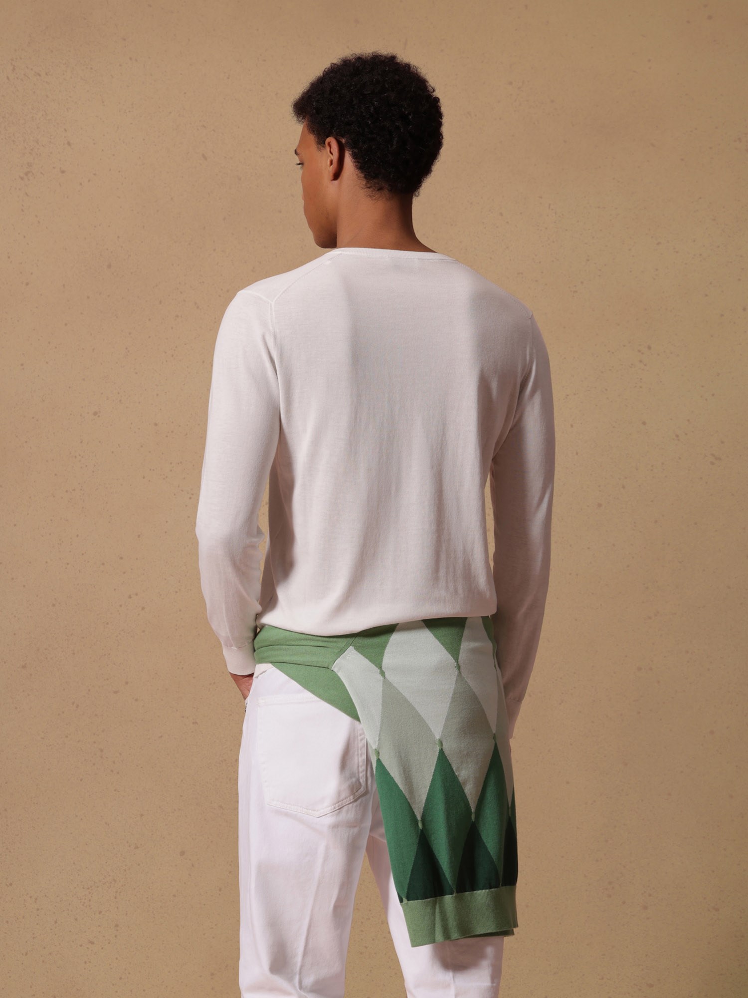 Ballantyne V NECK IN 100% ULTRALIGHT COTTON - COD. B2P001 18C23 10144
