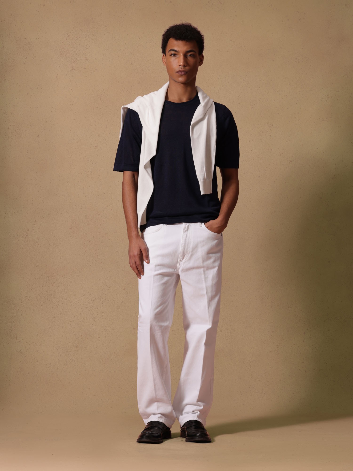 Ballantyne SHORT SLEEVED SHIRT IN 100% LINEN - COD. B2W025 14L14 13777