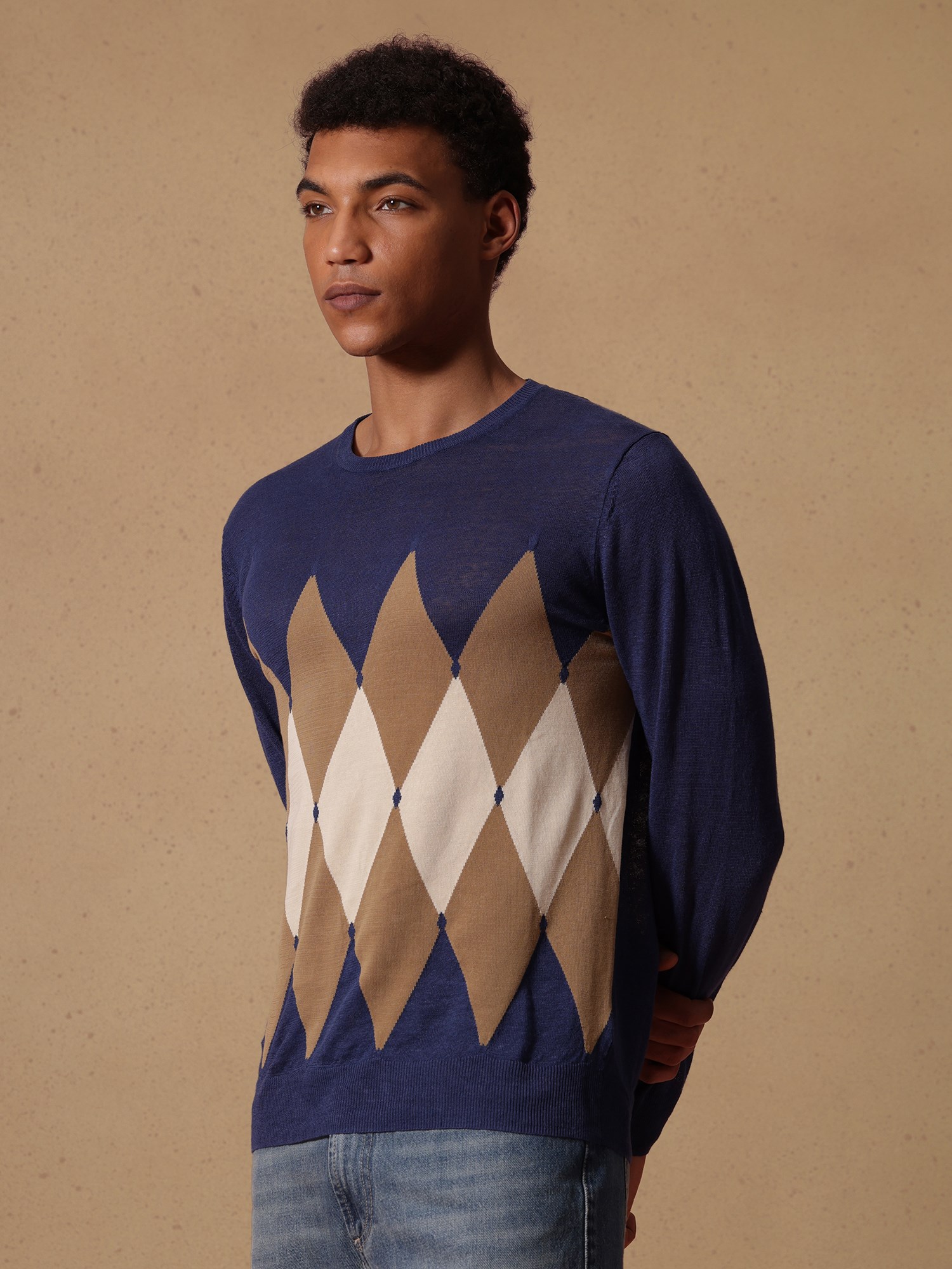 Ballantyne ROUNDNECK JUMPER IN LINEN COTTON BLEND - COD. B2P000 14L20 93541