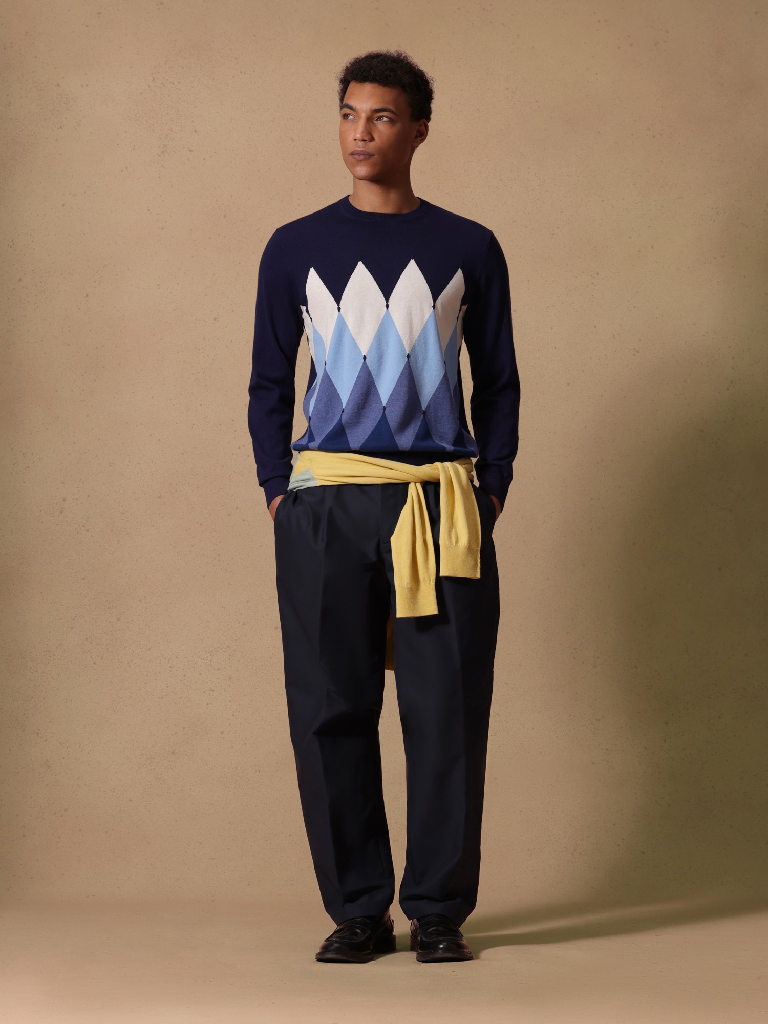 Ballantyne CLASSIC ROUNDNECK JUMPER IN COTTON CASHMERE - COD. B2P000 14CA8 93535