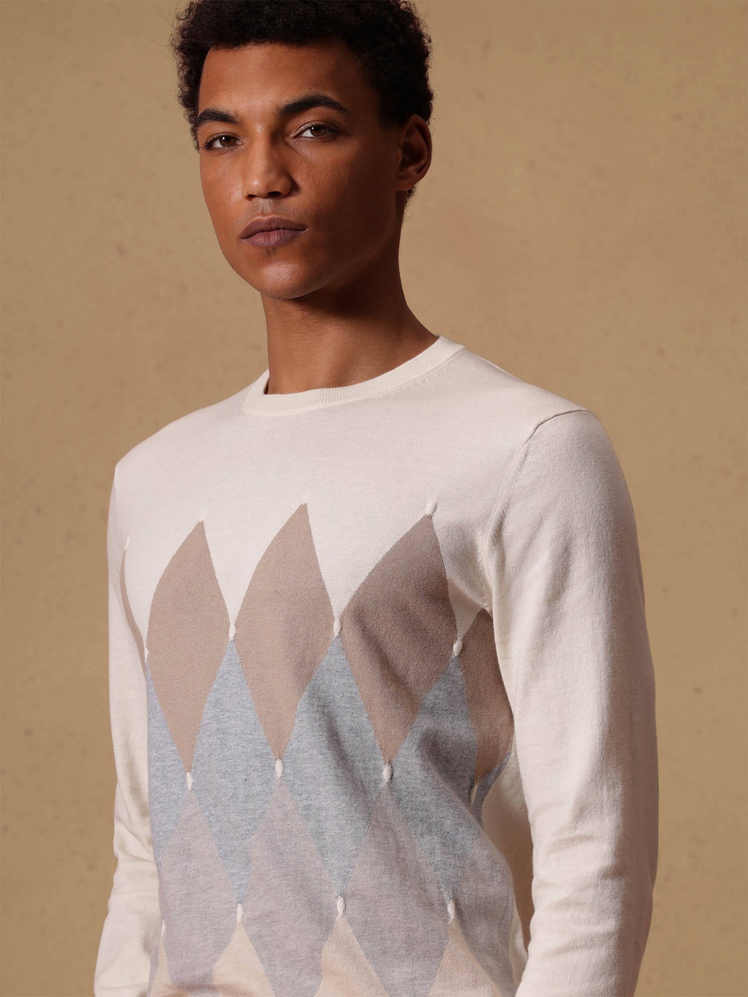 Ballantyne ROUNDNECK JUMPER IN COTTON CASHMERE BLEND - COD. B2P000 14CA8 98011