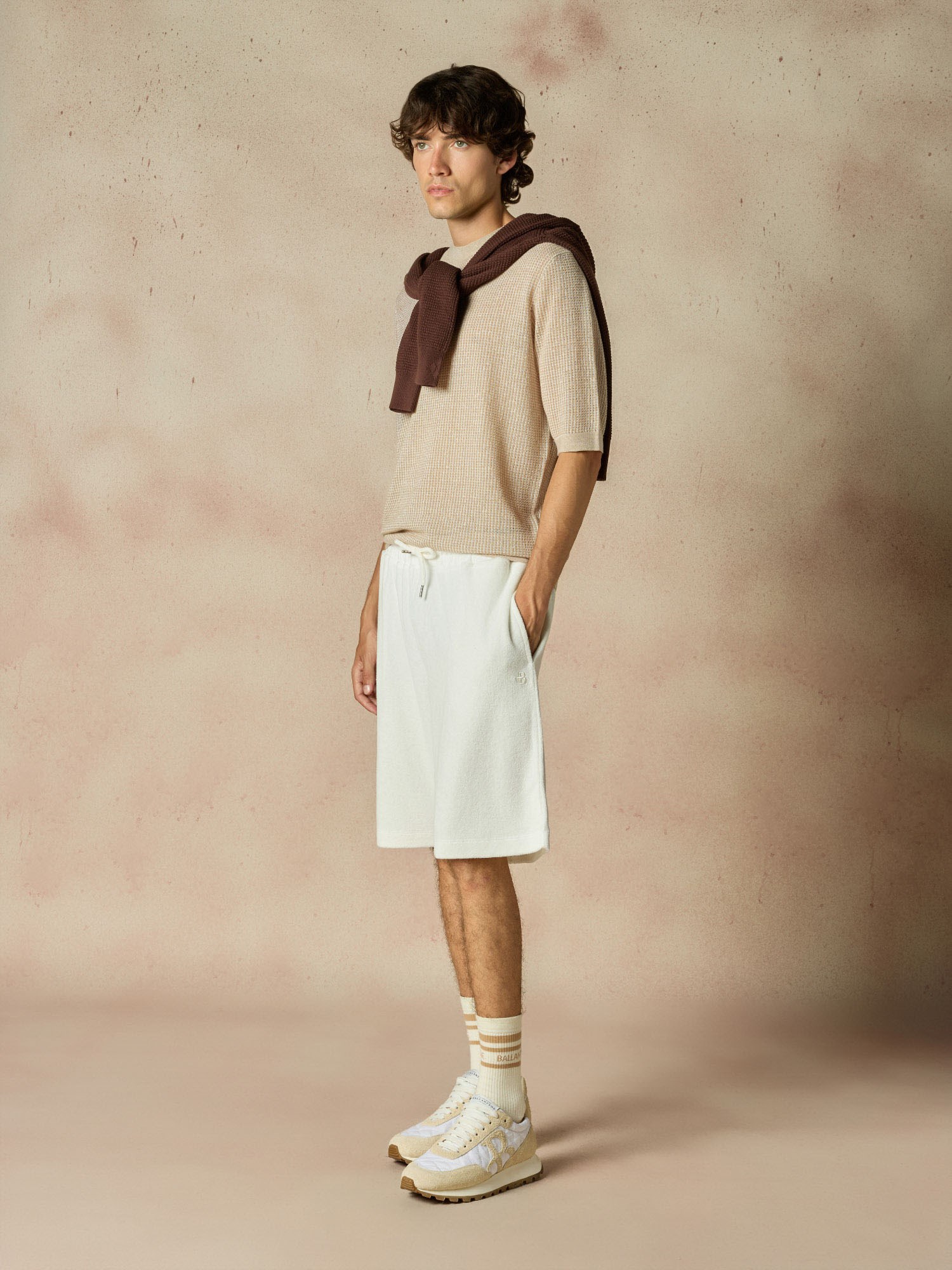 Ballantyne T-SHIRT IN COTTON LINEN BLEND - COD. B2W229 14CZ9 94081