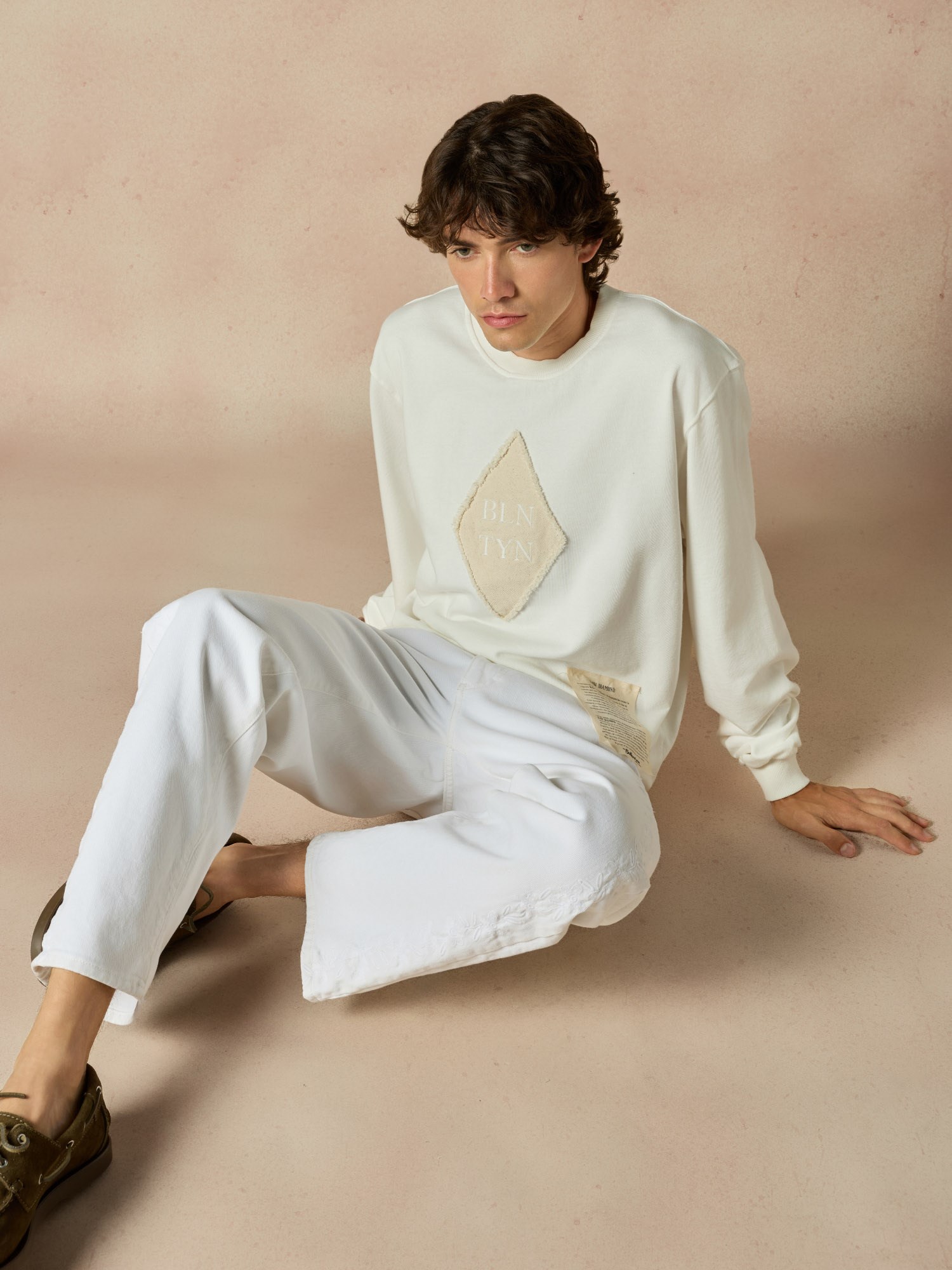 Ballantyne RAW DIAMOND - ROUNDNECK COTTON JUMPER - COD. B4W280 UCT96 10018