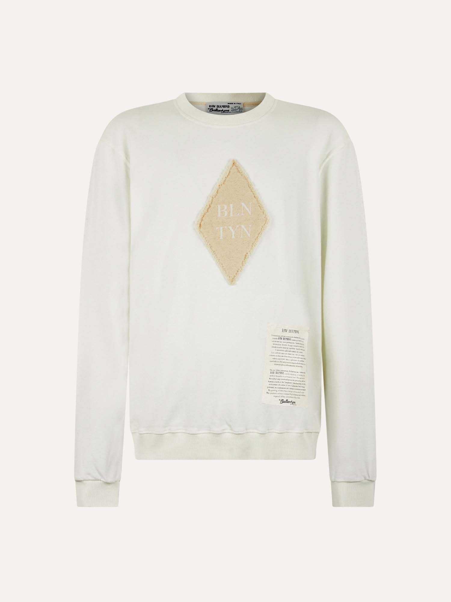 Ballantyne RAW DIAMOND - ROUNDNECK COTTON JUMPER - COD. B4W280 UCT96 10018