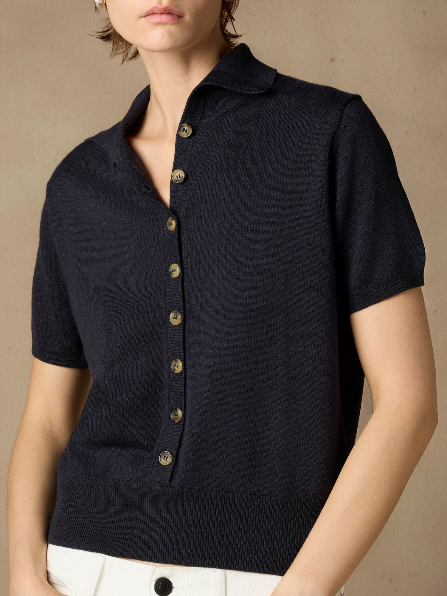Ballantyne BUTTON DOWN POLO-SHIRT AUS BAUMWOLLE UND LEINEN - COD. B1W310 12C05 13777