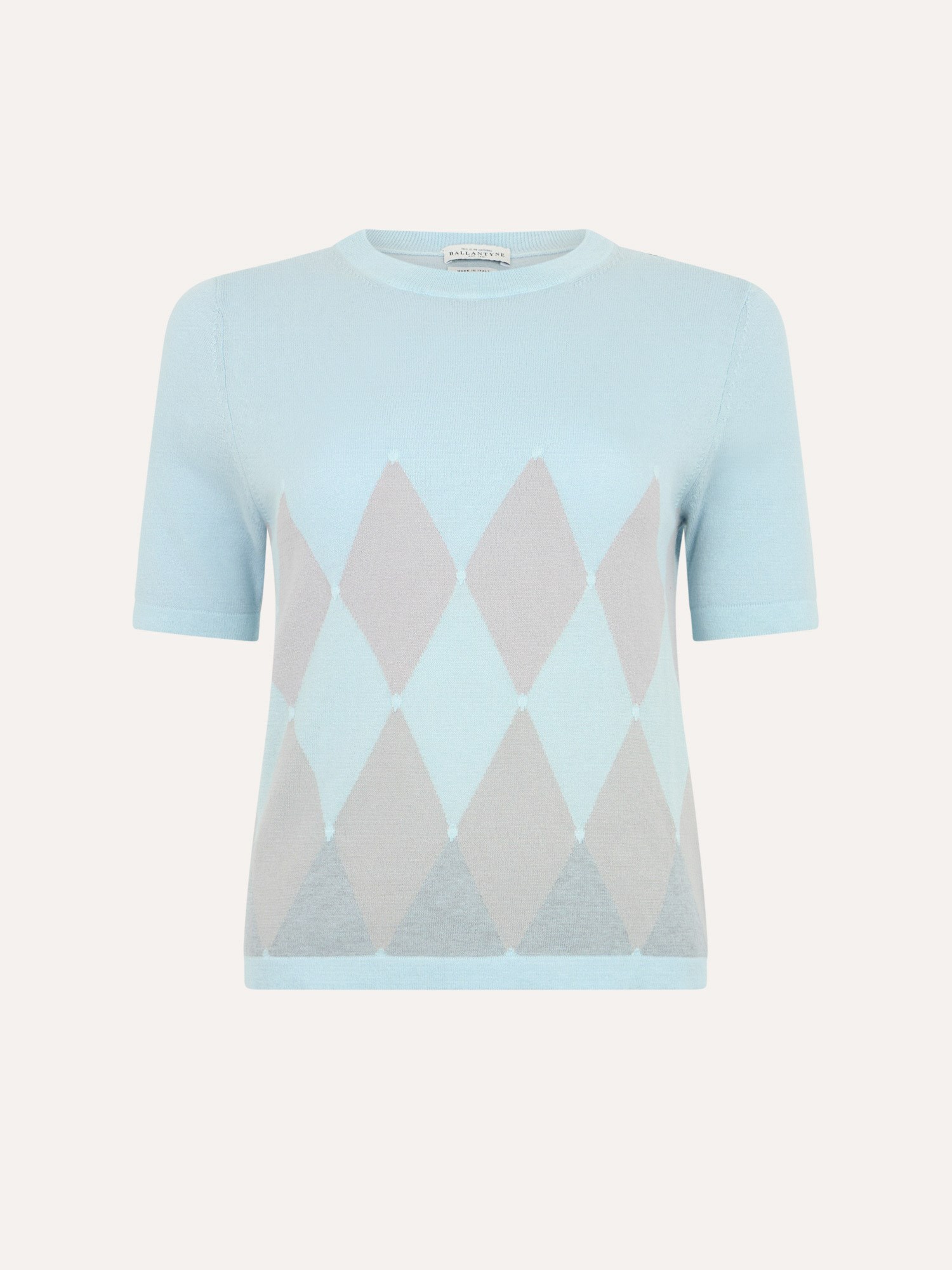 Ballantyne SHORT SLEEVED JUMPER IN COTTON BLEND - COD. B1W294 12C01 13155