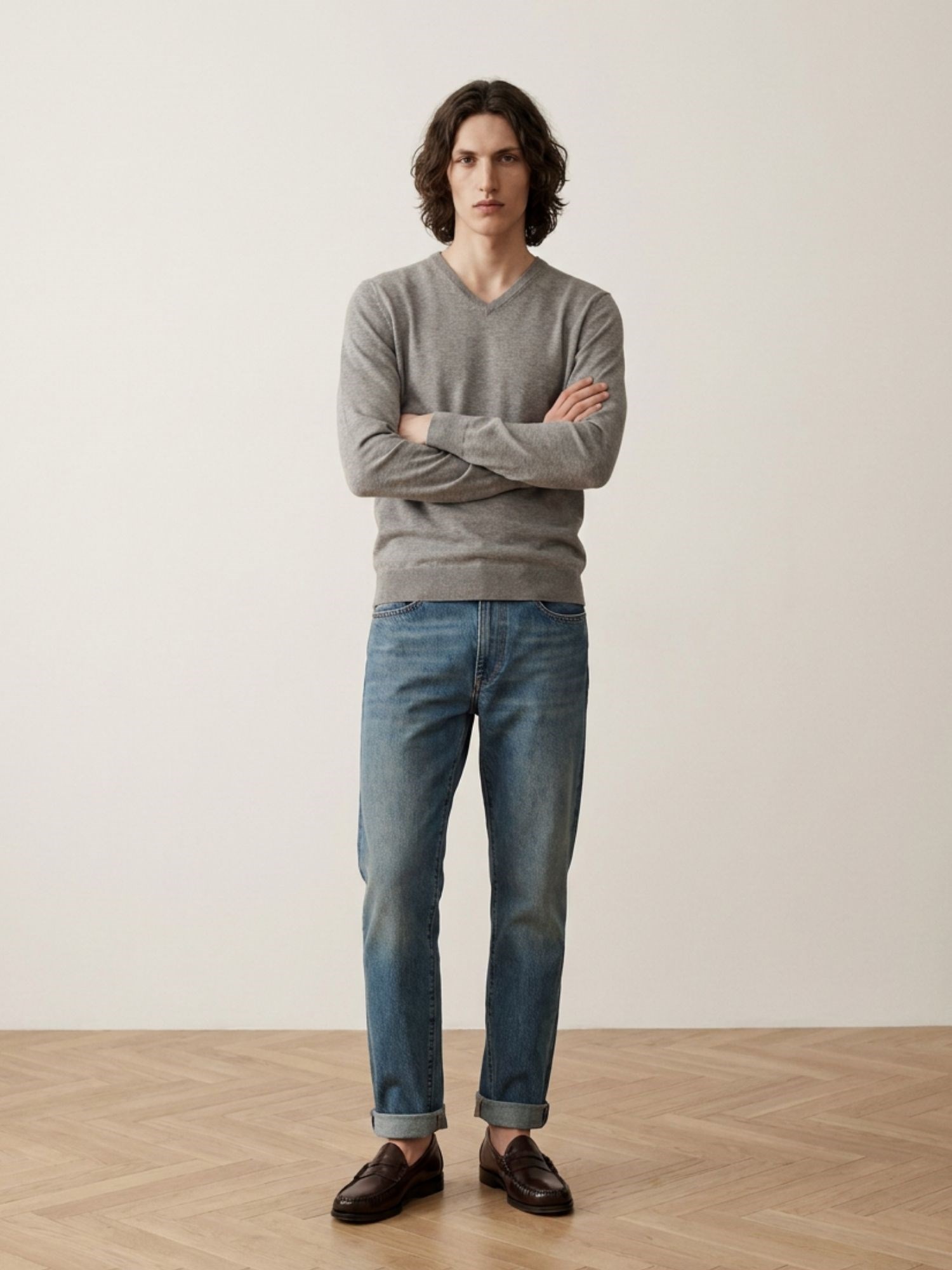 Ballantyne ULTRALIGHT COTTON V-NECK JUMPER - COD. B2P001 18C23 15126