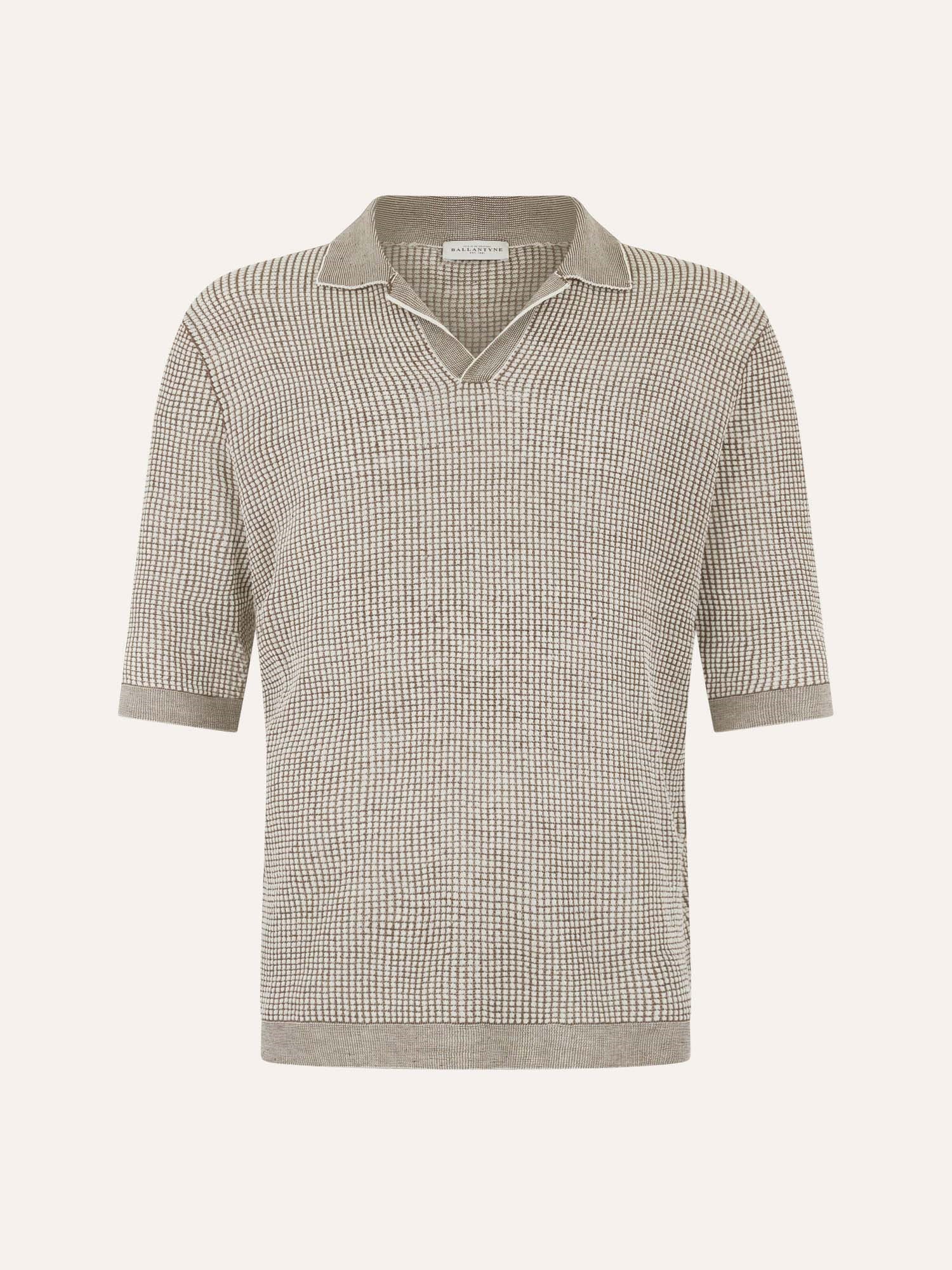 Ballantyne POLO SHIRT IN COTTON LINEN BLEND - COD. B2W246 14CZ9 98156