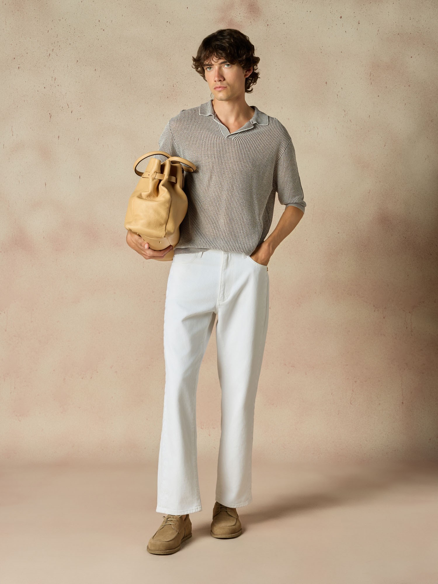 Ballantyne POLO SHIRT IN COTTON LINEN BLEND - COD. B2W246 14CZ9 98156