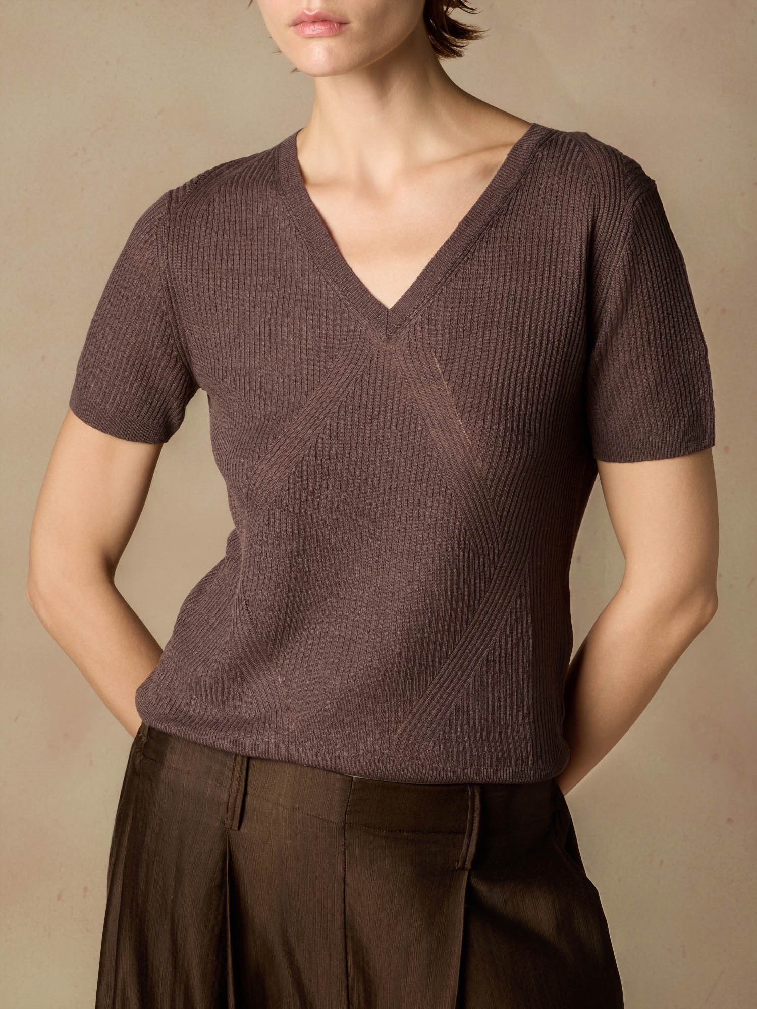 Ballantyne V-NECK TOP - COD. B1W297 14L01 14539
