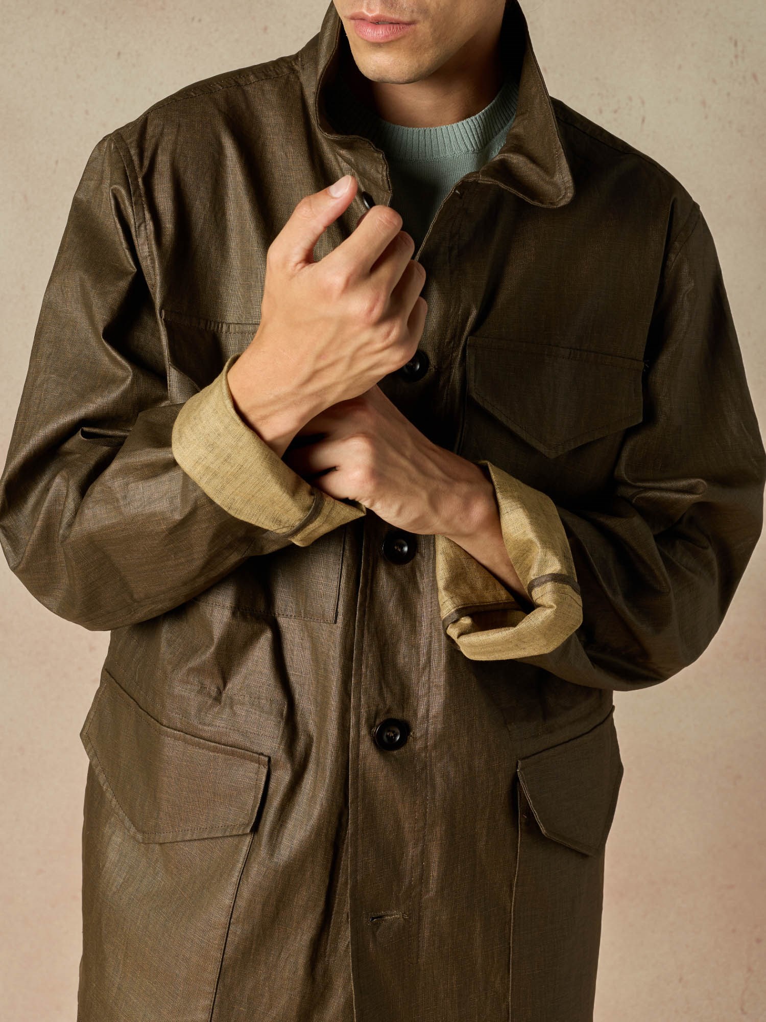 Ballantyne LINEN FIELD JACKET - COD. BMJ046 ULI06 14792