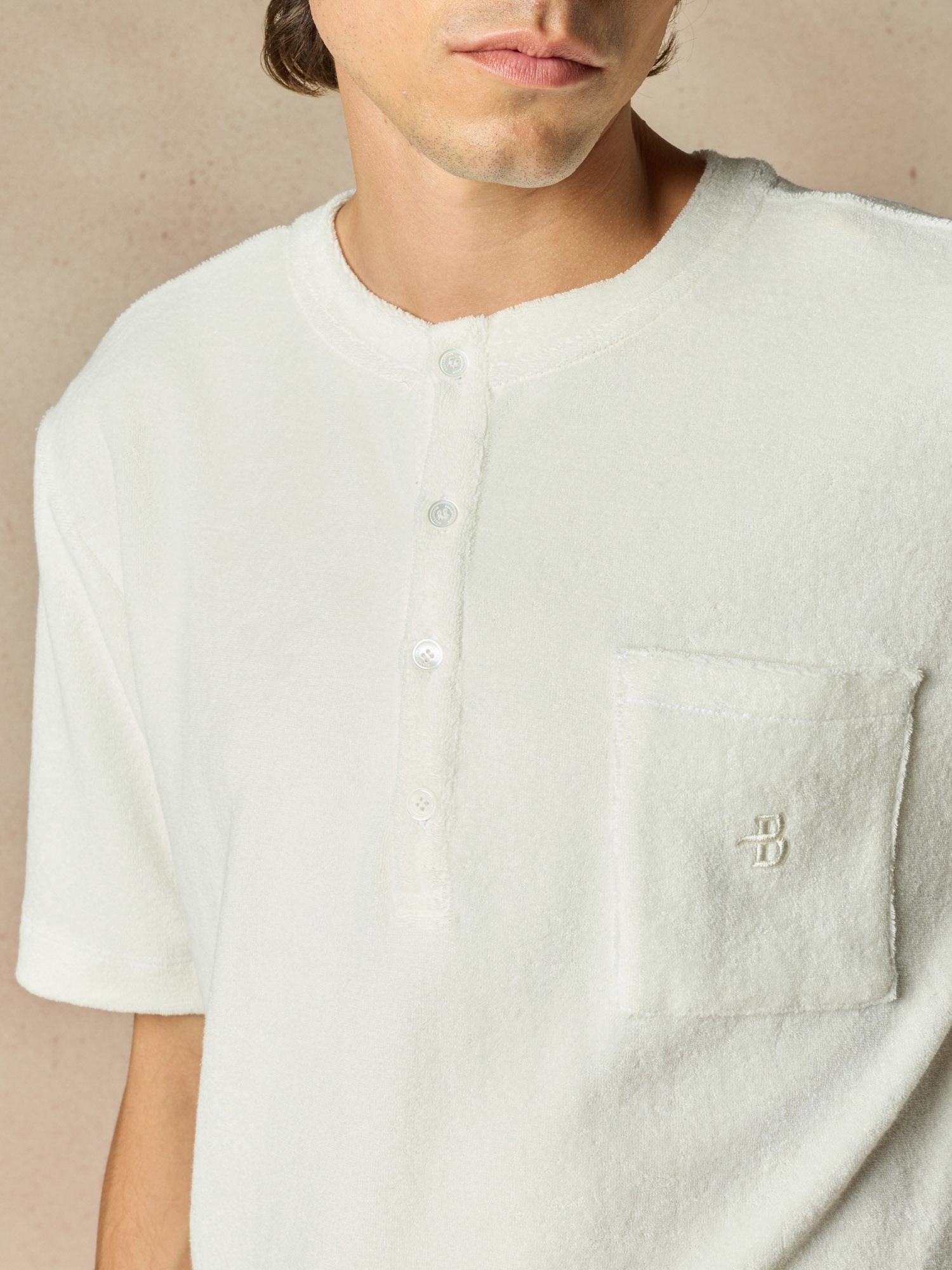 Ballantyne HENLEY-SHIRT AUS FROTTEE - COD. BMW278 UCTGX 10144