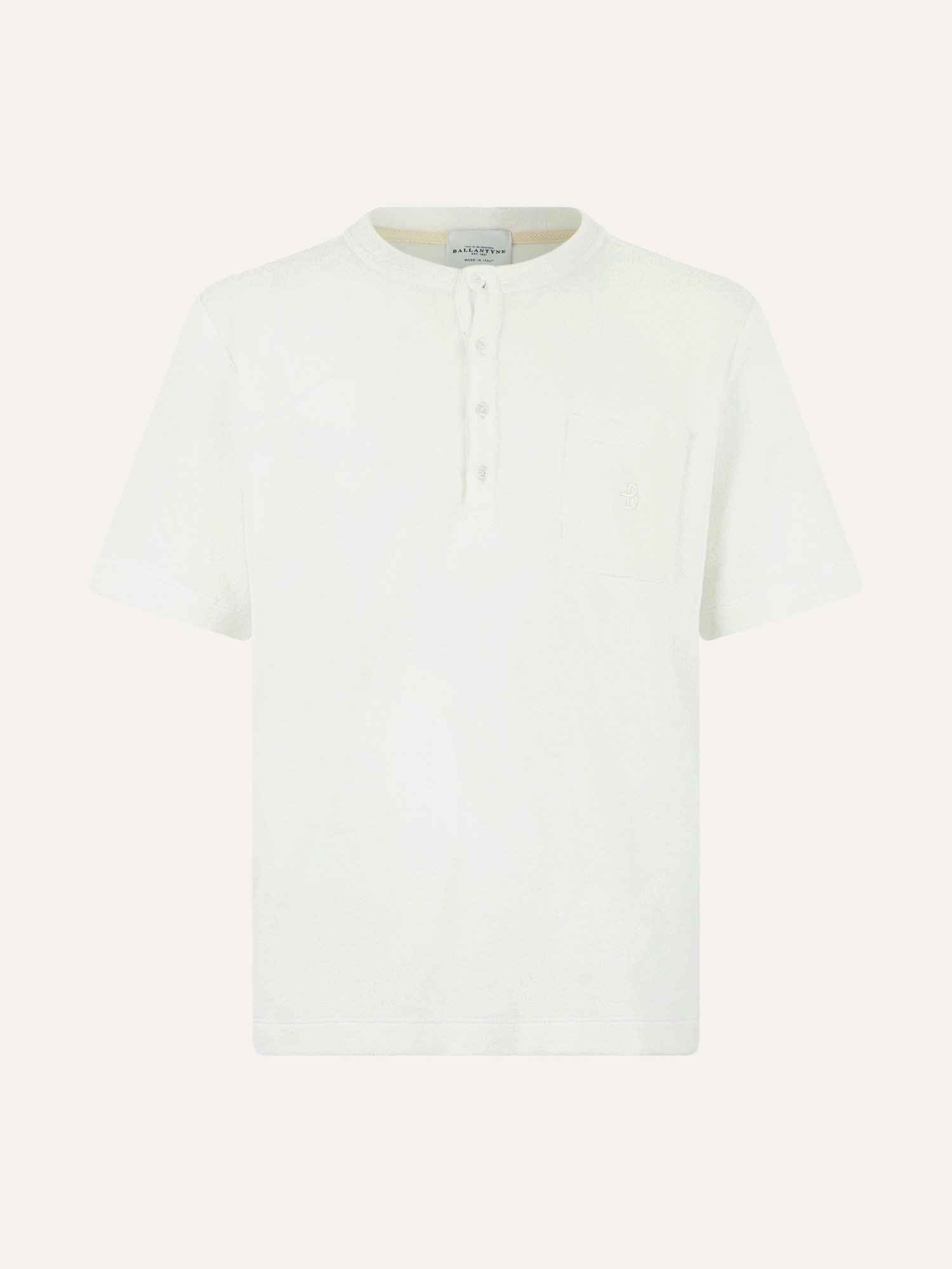 Ballantyne HENLEY-SHIRT AUS FROTTEE - COD. BMW278 UCTGX 10144