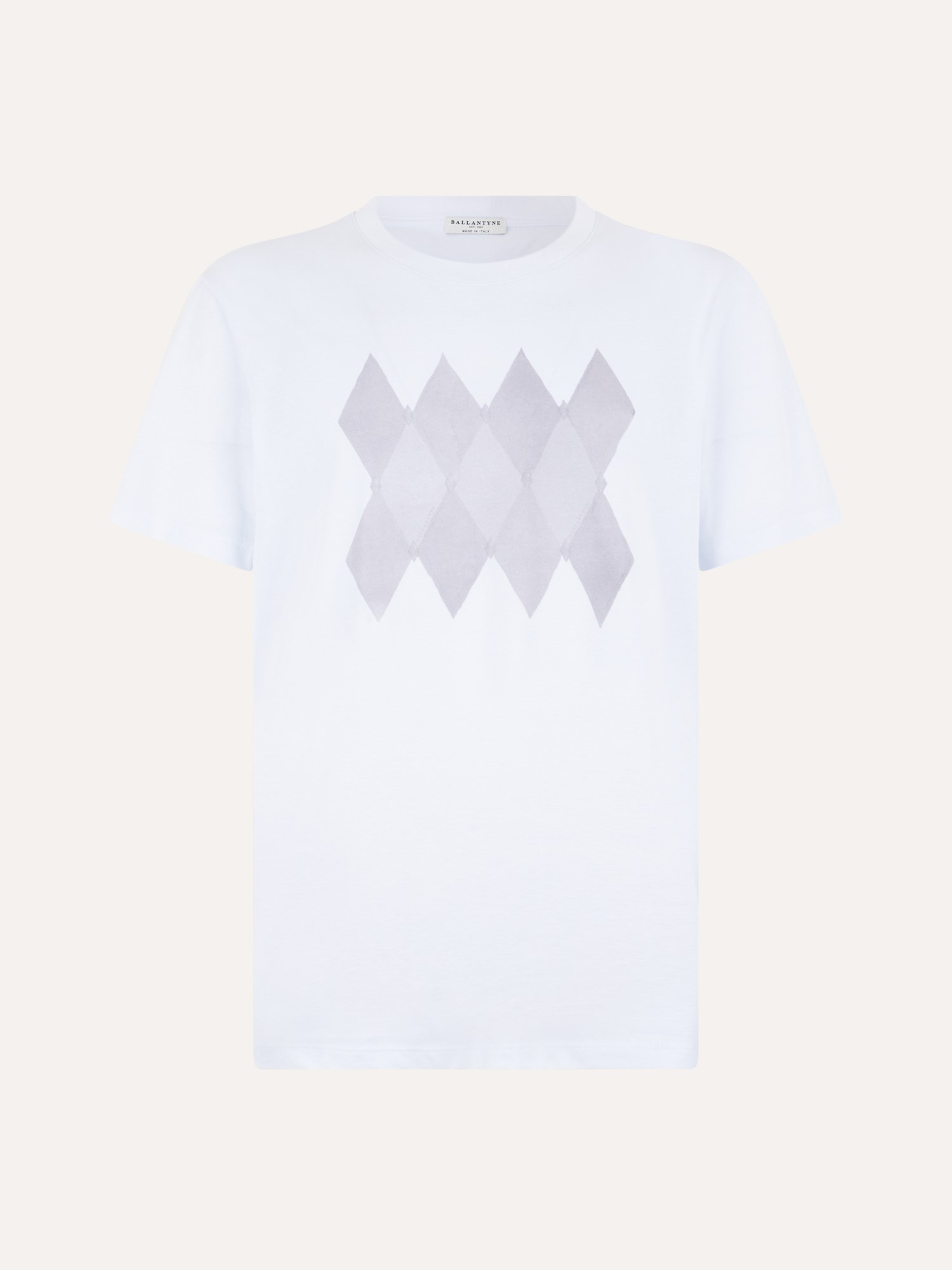 Ballantyne DIAMOND PRINT COTTON T-SHIRT - COD. BMW292 UCTH4 10156