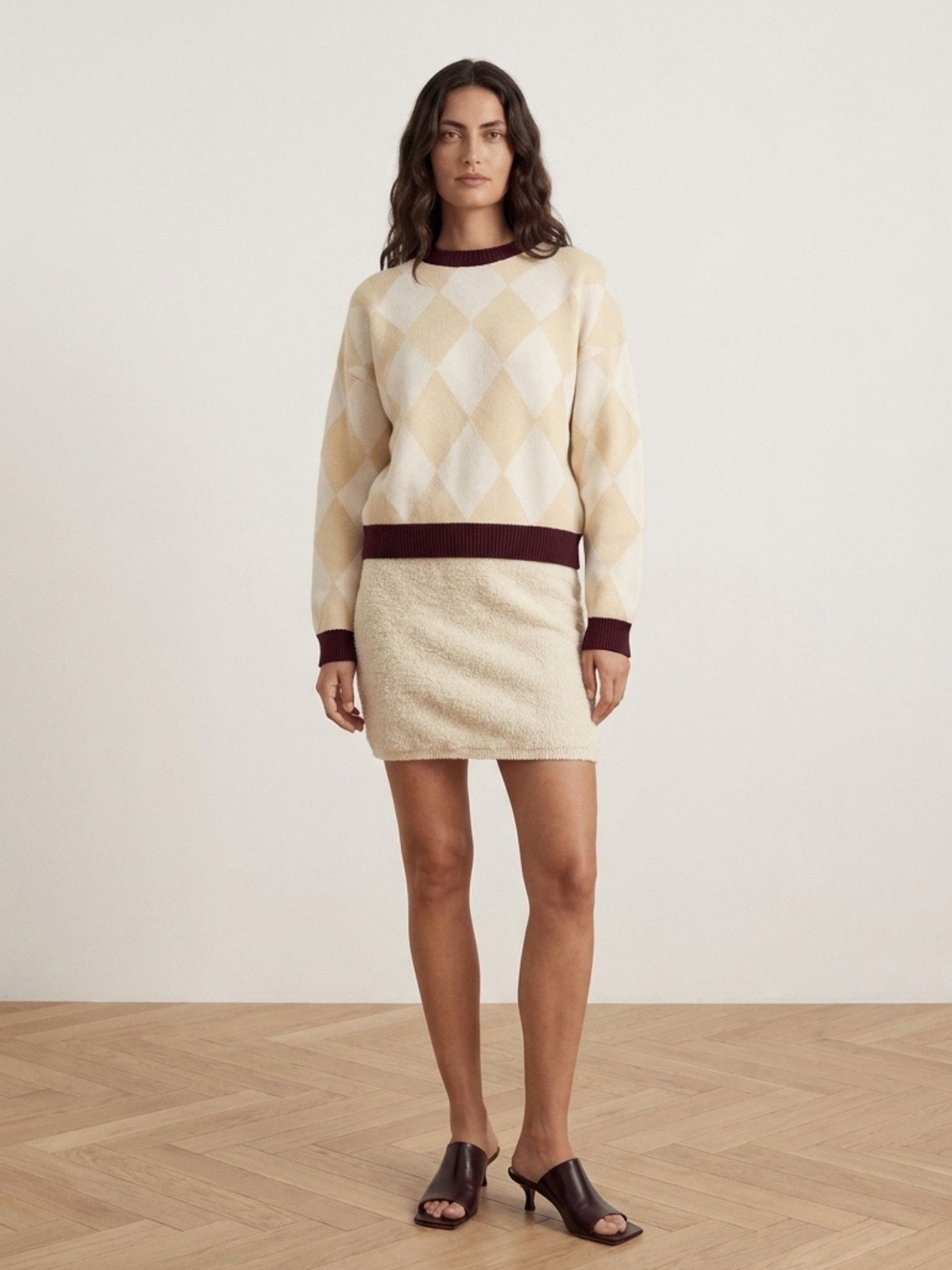 Ballantyne ROUNDNECK DIAMOND JUMPER - COD. B1P858 14C00 92005