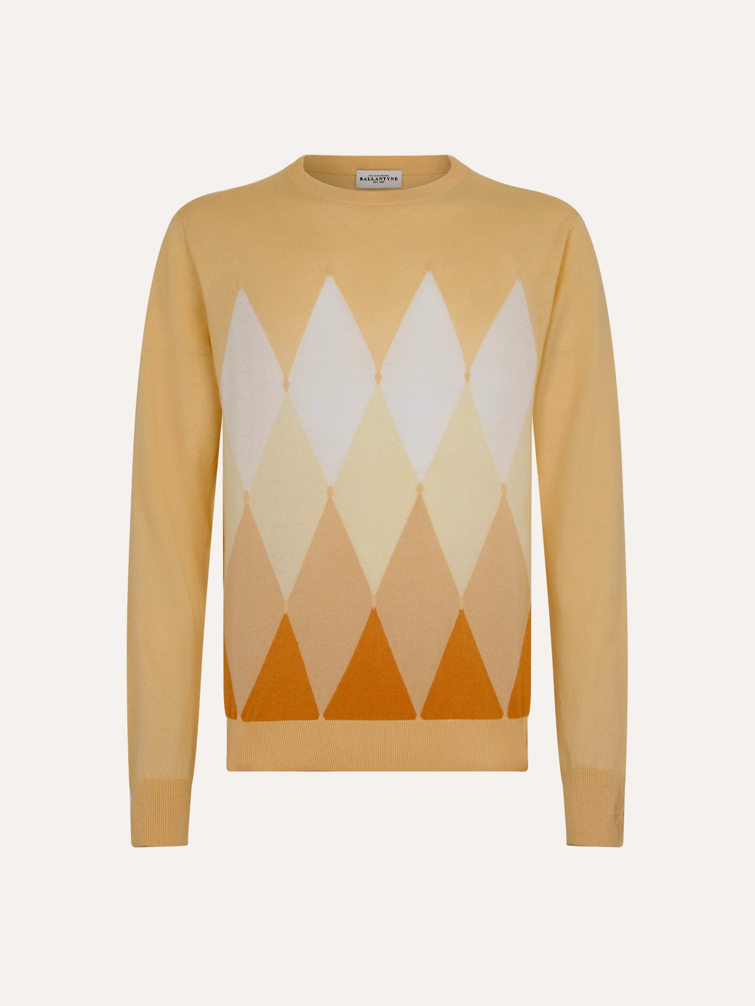 Ballantyne CLASSIC DIAMOND COTTON CASHMERE JUMPER - COD. B2P000 14CA8 94025