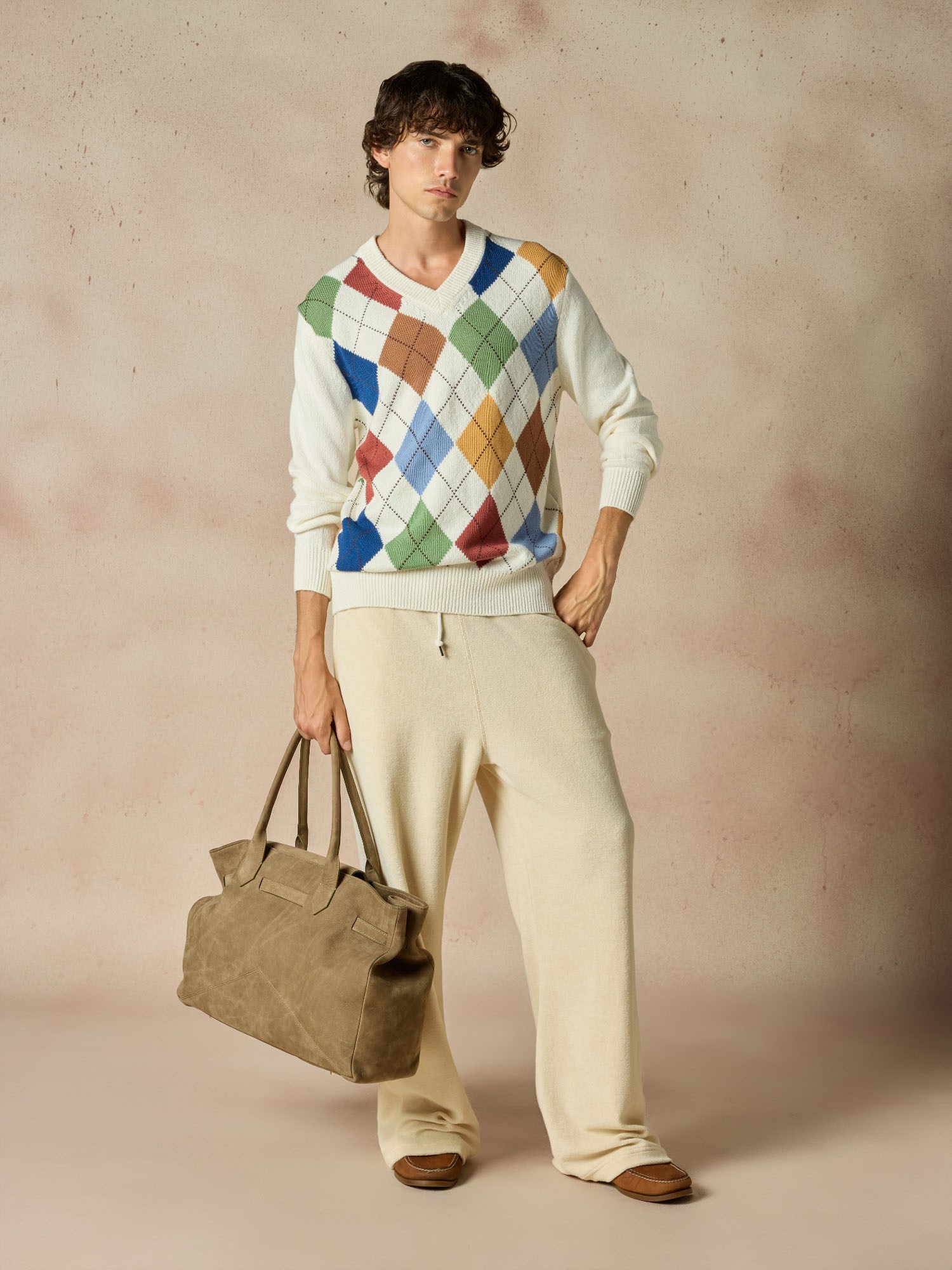 Ballantyne DIAMOND V-NECK JUMPER - COD. B2P001 7C001 98020