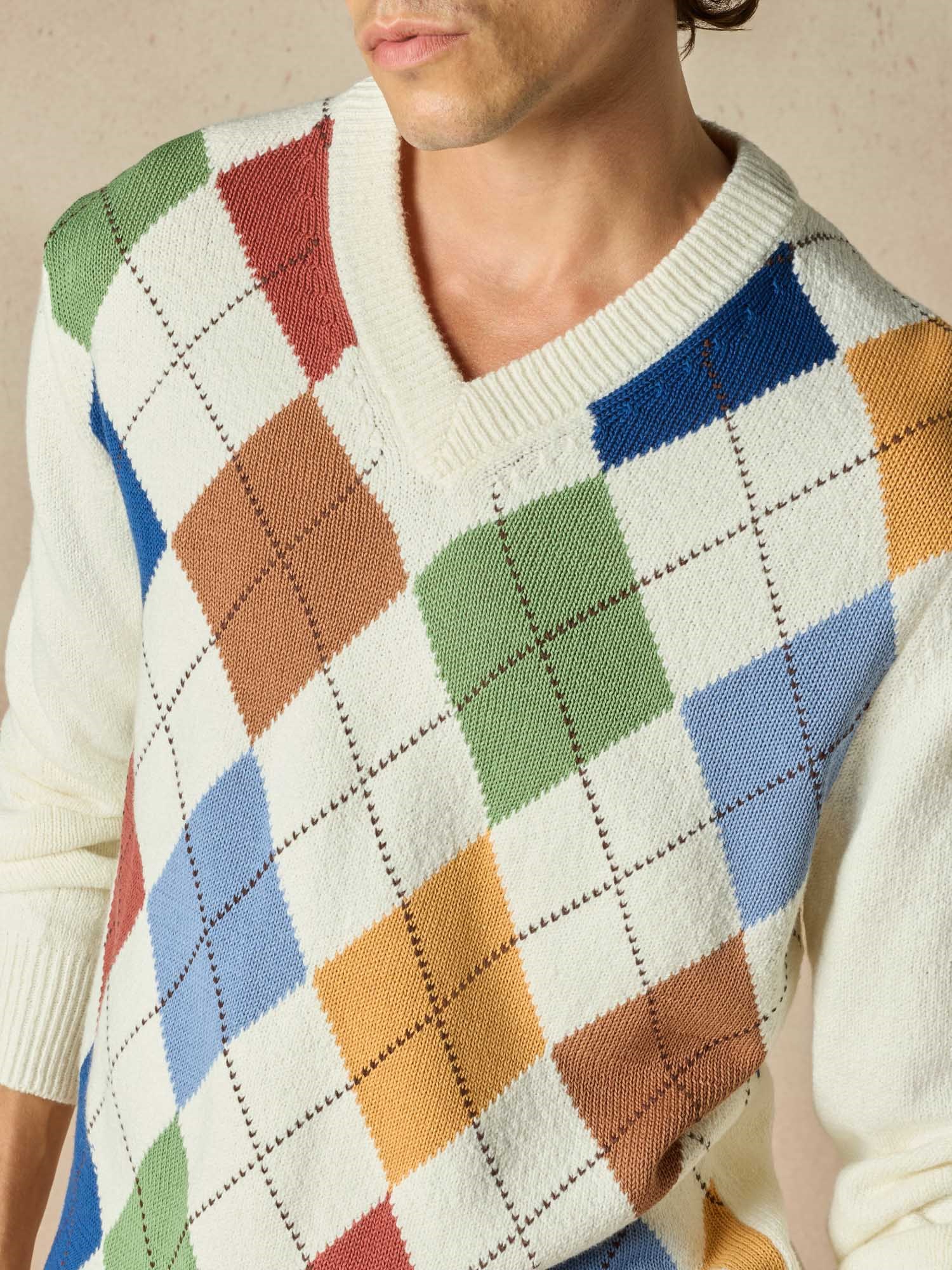 Ballantyne DIAMOND V-NECK JUMPER - COD. B2P001 7C001 98020