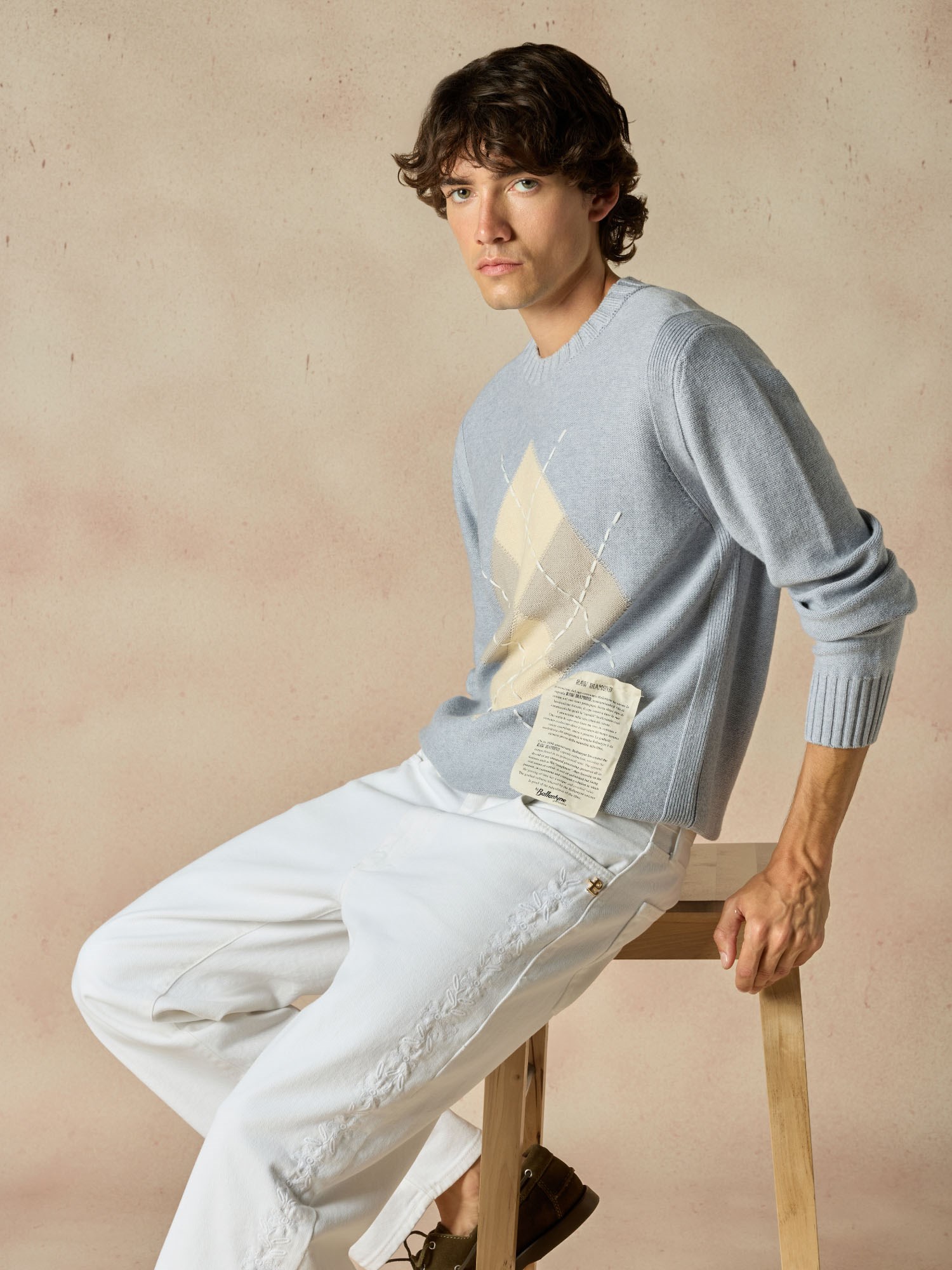 Ballantyne RAW DIAMOND - ROUNDNECK JUMPER - COD. B4P312 7C015 95028