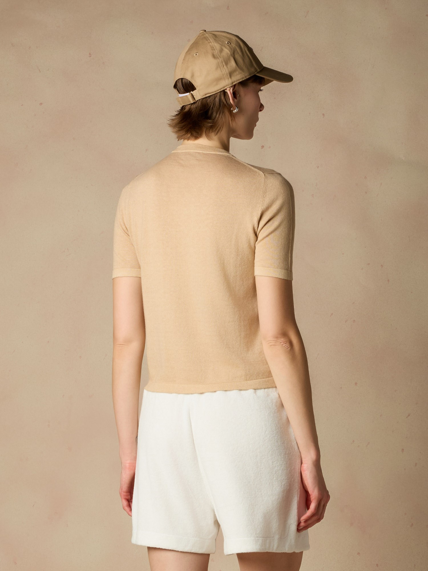 Ballantyne SHORT SLEEVED DIAMOND JUMPER - COD. B1W294 12C01 11204