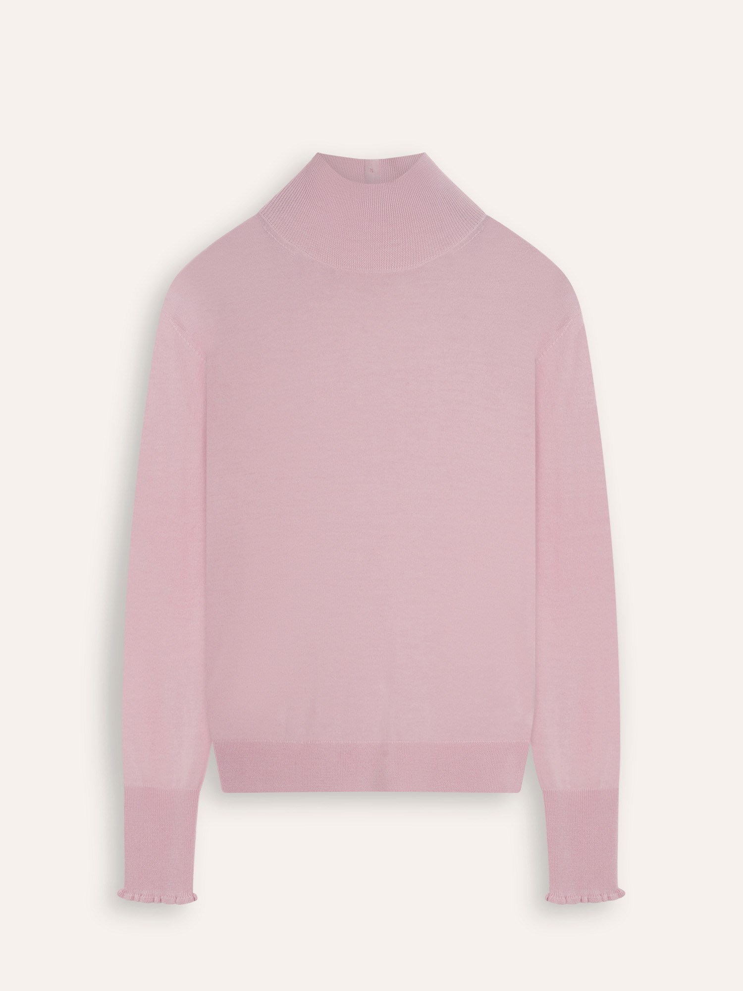 Ballantyne DAMEN STEHKRAGEN-PULLOVER AUS 100% WOLLE MIT RUSCHENBUNDCHEN - COD. B1P902 16W39 11201