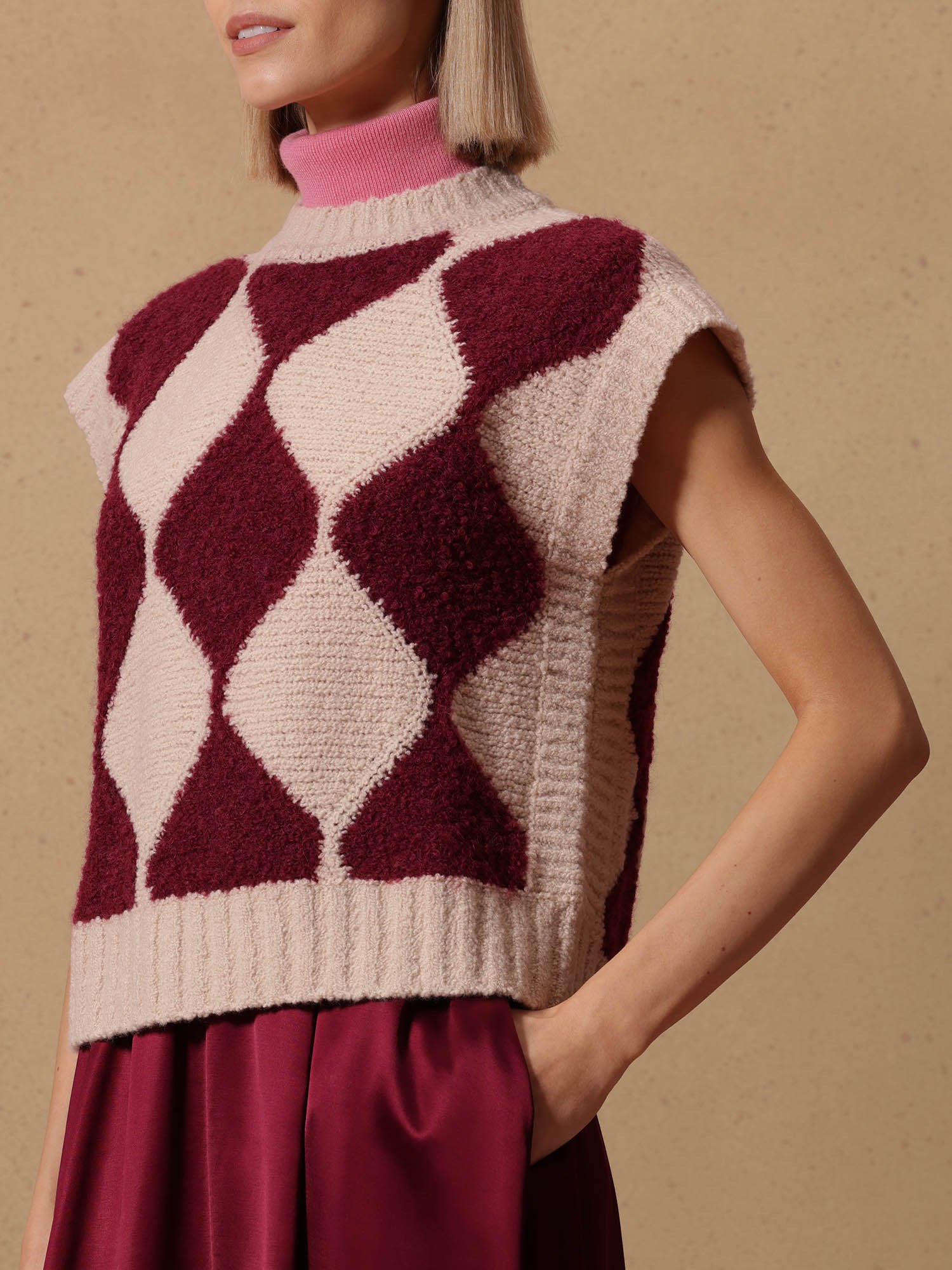 Ballantyne WOMENS VEST IN WOOL ALPACA BLEND - COD. B1S188 3W070 98191