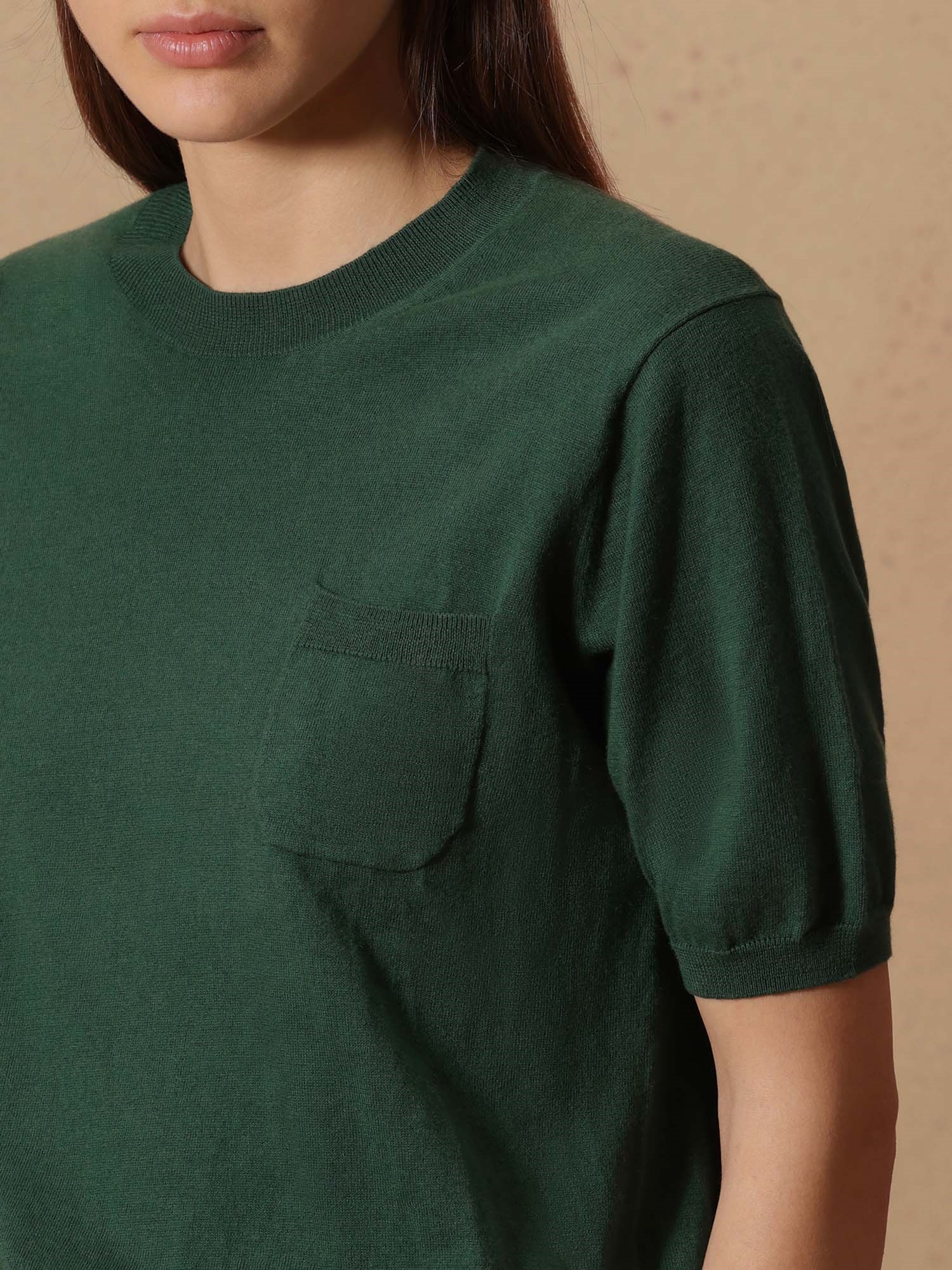 Ballantyne DAMEN-KURZARM-PULLOVER AUS BAUMWOLL-CASHMERE-MIX - COD. B1W328 14C21 12664