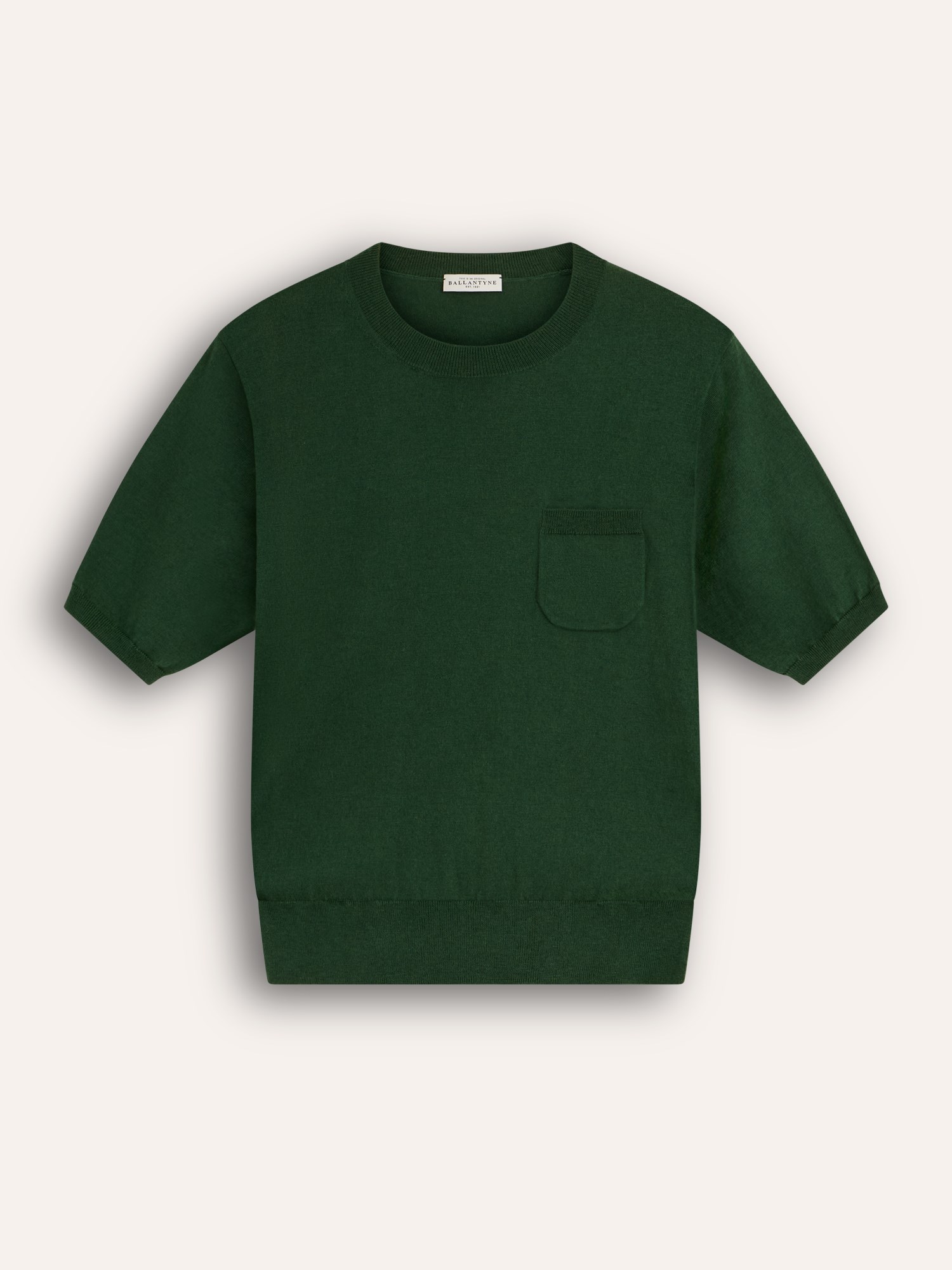 Ballantyne DAMEN-KURZARM-PULLOVER AUS BAUMWOLL-CASHMERE-MIX - COD. B1W328 14C21 12664