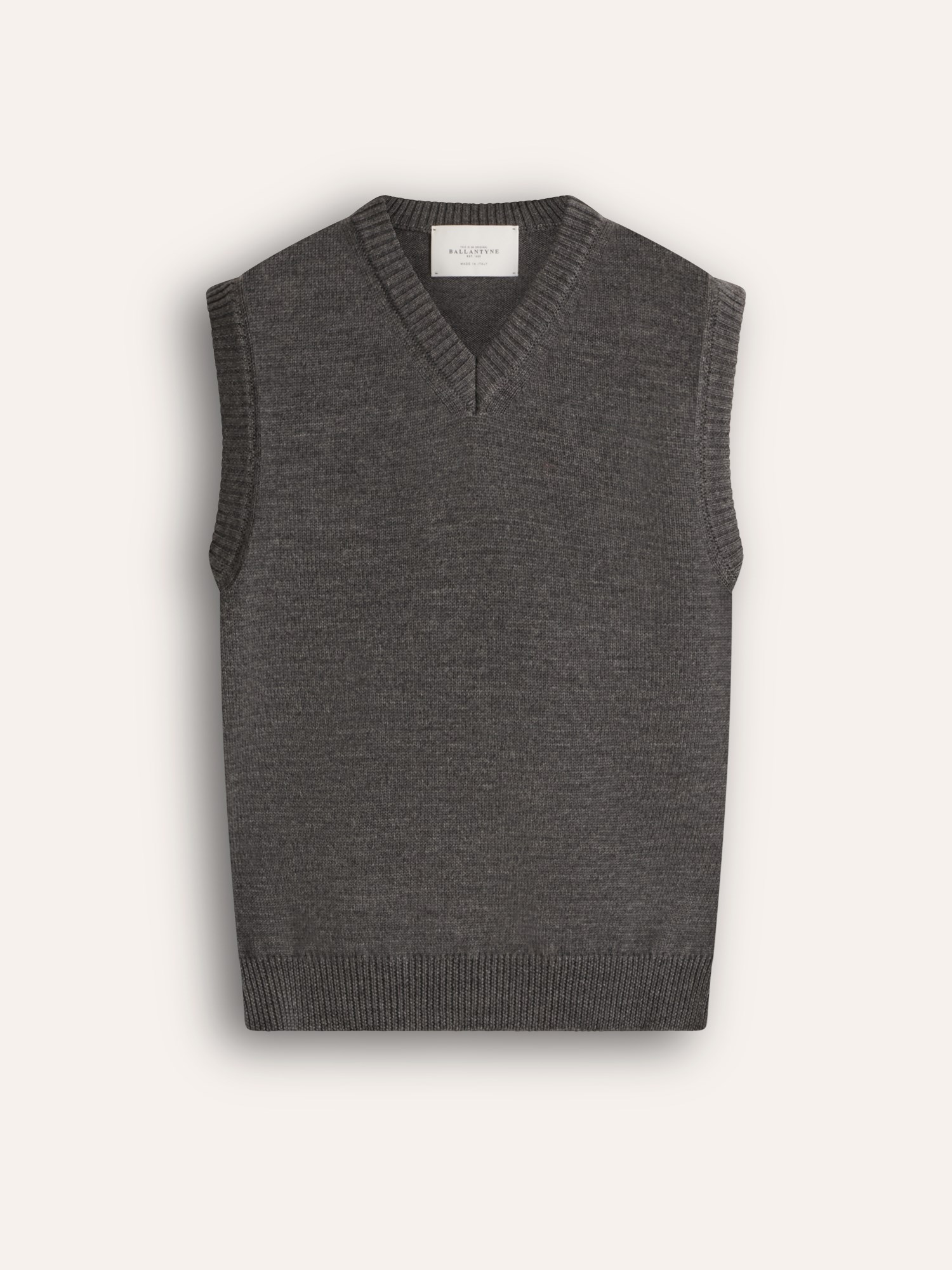 Ballantyne DAMEN HERREN-STRICKWESTE MIT V-AUSSCHNITT AUS 100% WOLLE - COD. B1S187 7W092 15131