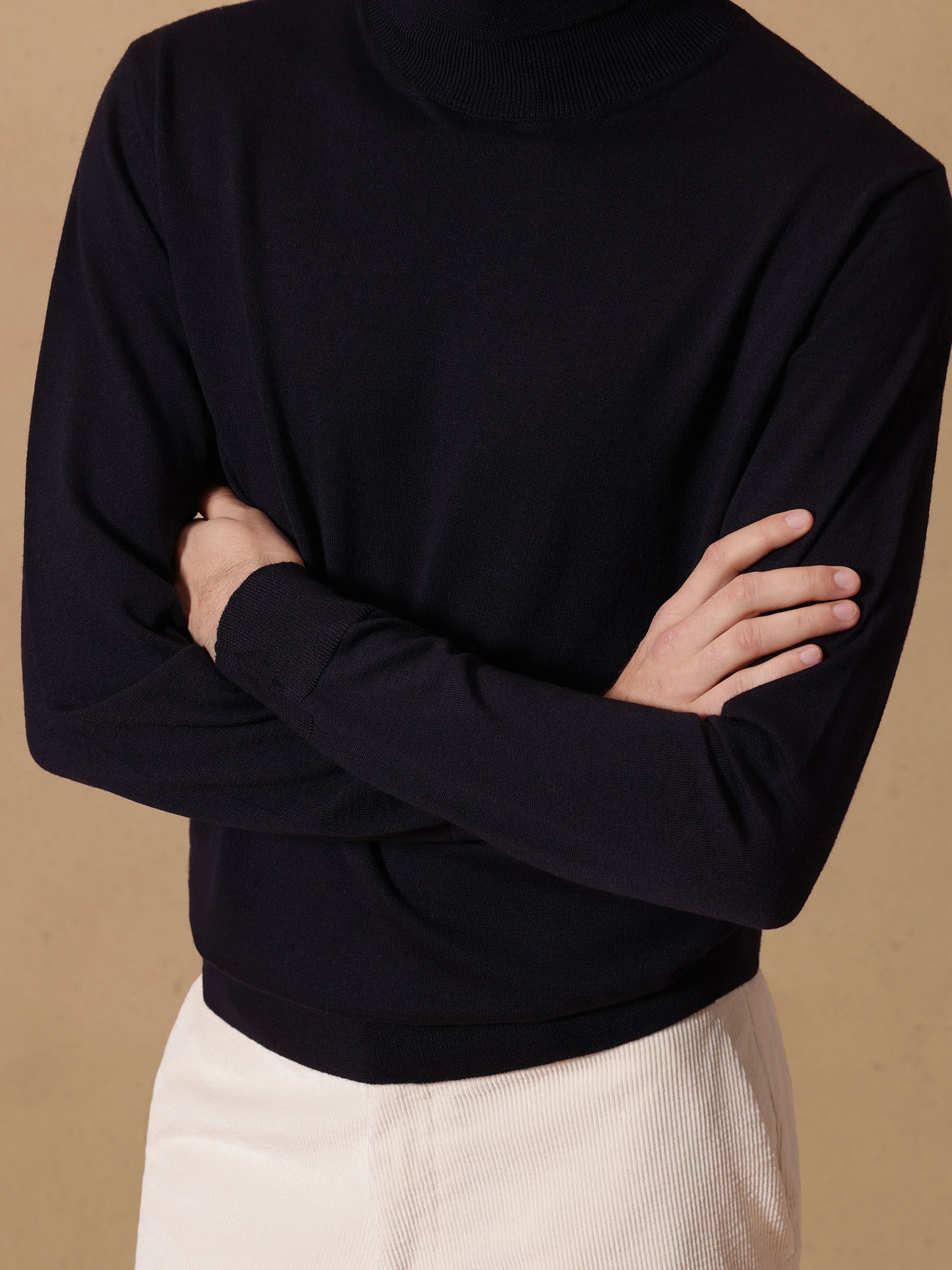 Ballantyne HERREN-ROLLKRAGENPULLOVER AUS 100% WOLLE - COD. B2P002 14W91 13777