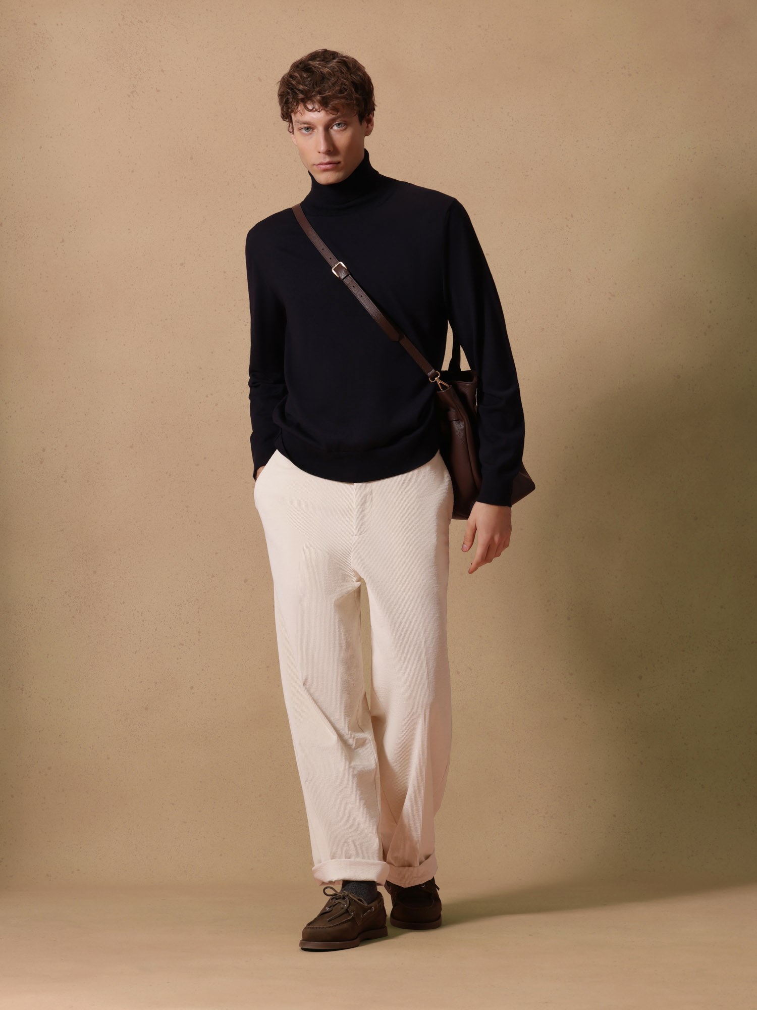 Ballantyne HERREN-ROLLKRAGENPULLOVER AUS 100% WOLLE - COD. B2P002 14W91 13777