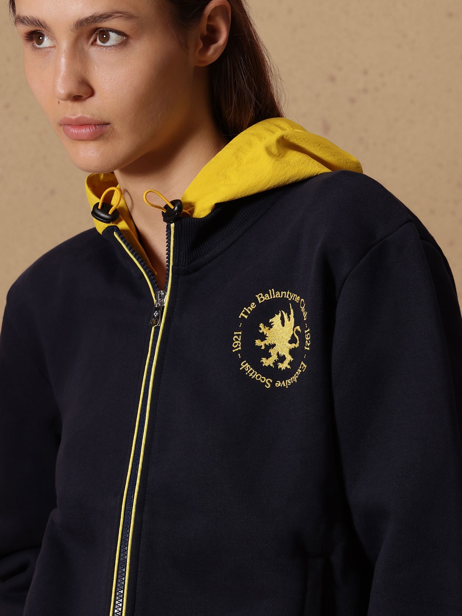 Ballantyne FELPA DONNA IN COTONE CON CONTRASTO - COD. BLW268 UCT31 73670