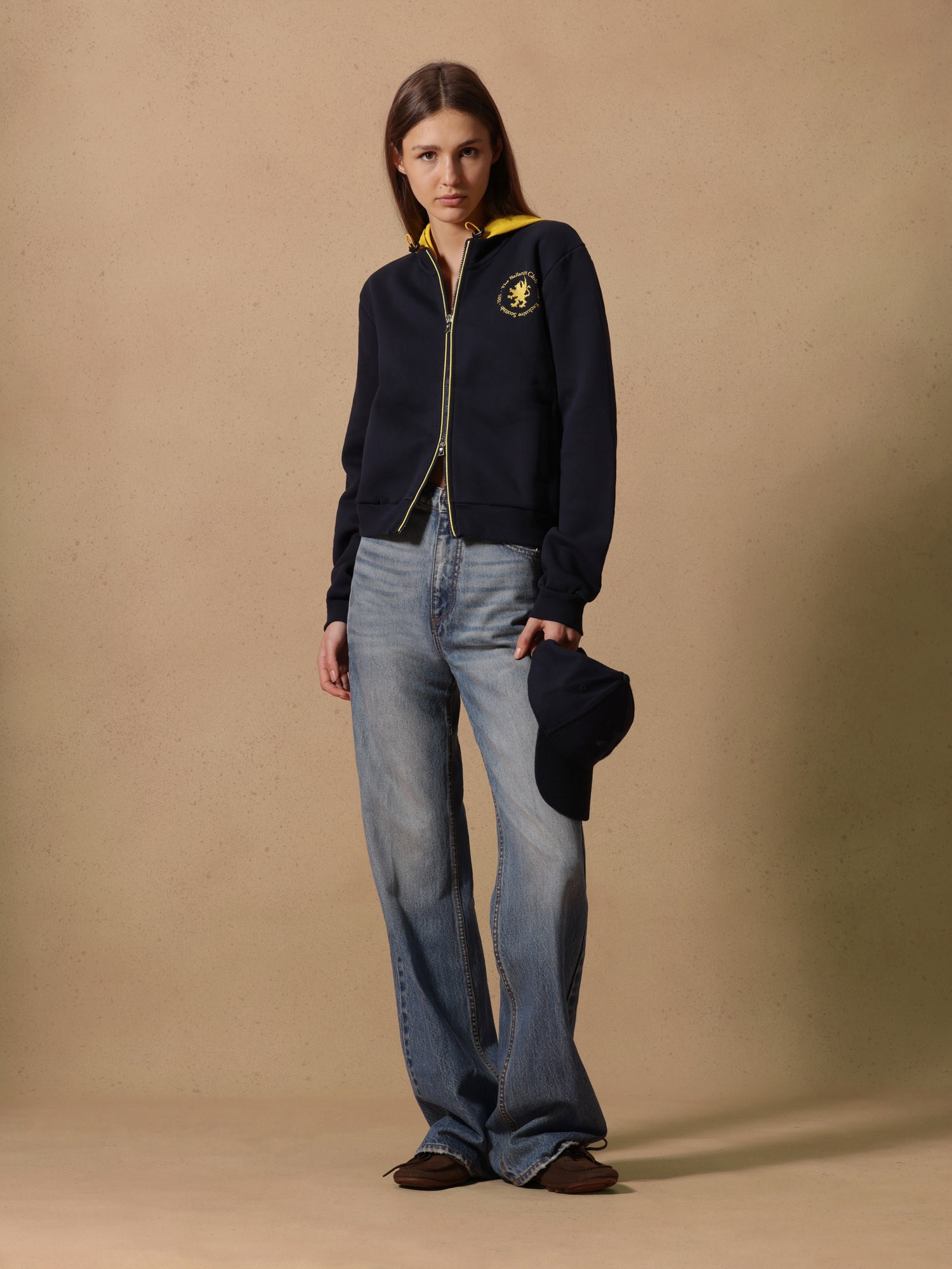Ballantyne FELPA DONNA IN COTONE CON CONTRASTO - COD. BLW268 UCT31 73670