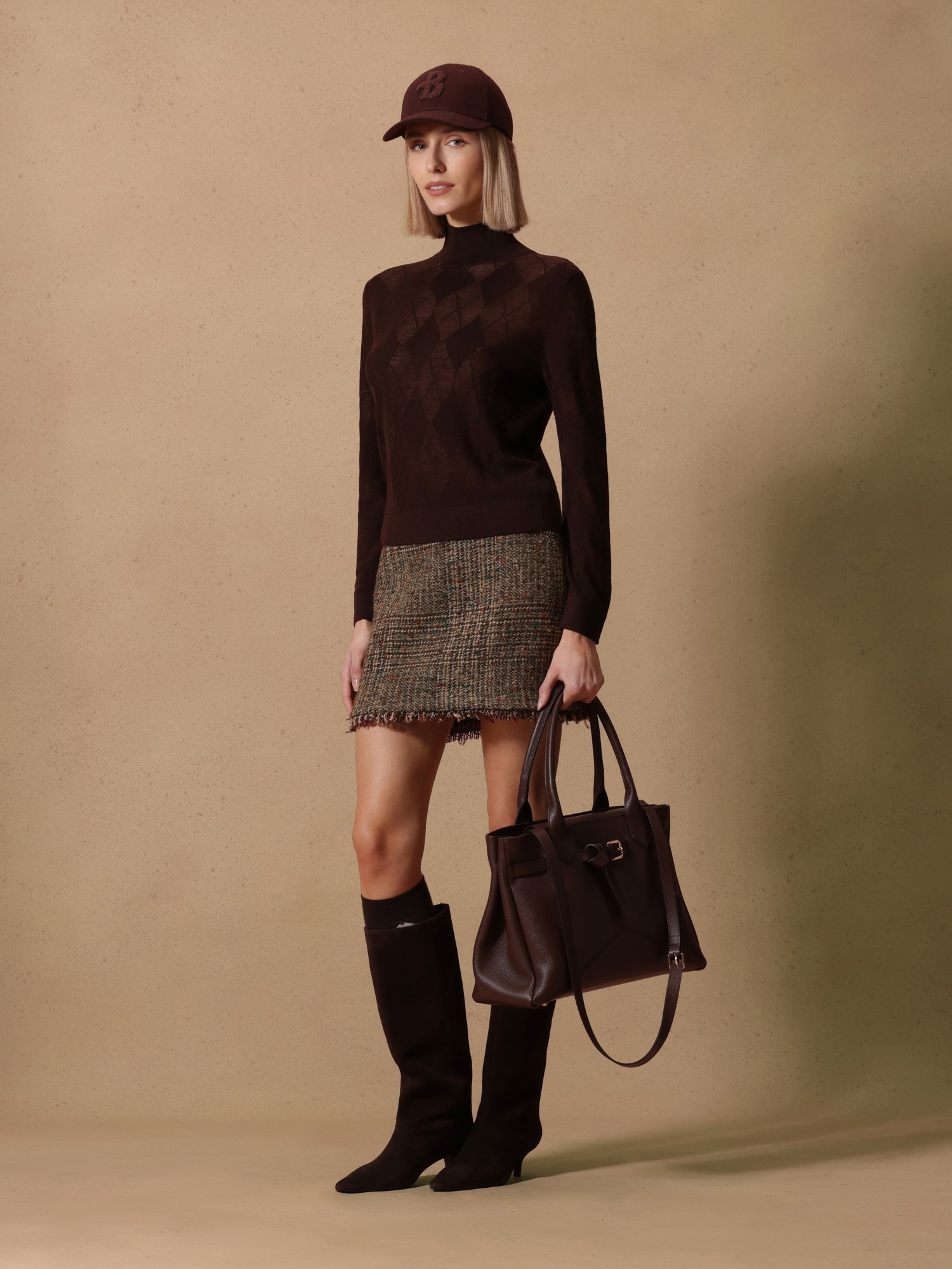 Ballantyne WOMENS TURTLENECK JUMPER IN 100% WOOL - COD. B1P920 16W40 14677