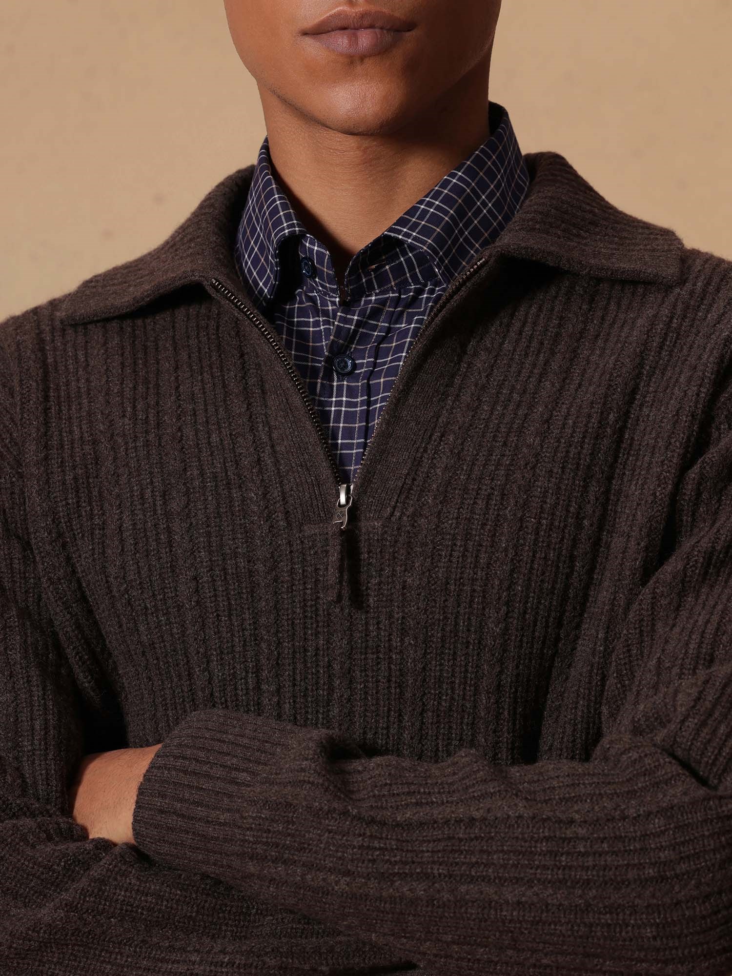 Ballantyne MAGLIA UOMO MEZZA ZIP IN PURA LANA - COD. B2W261 7W030 14724