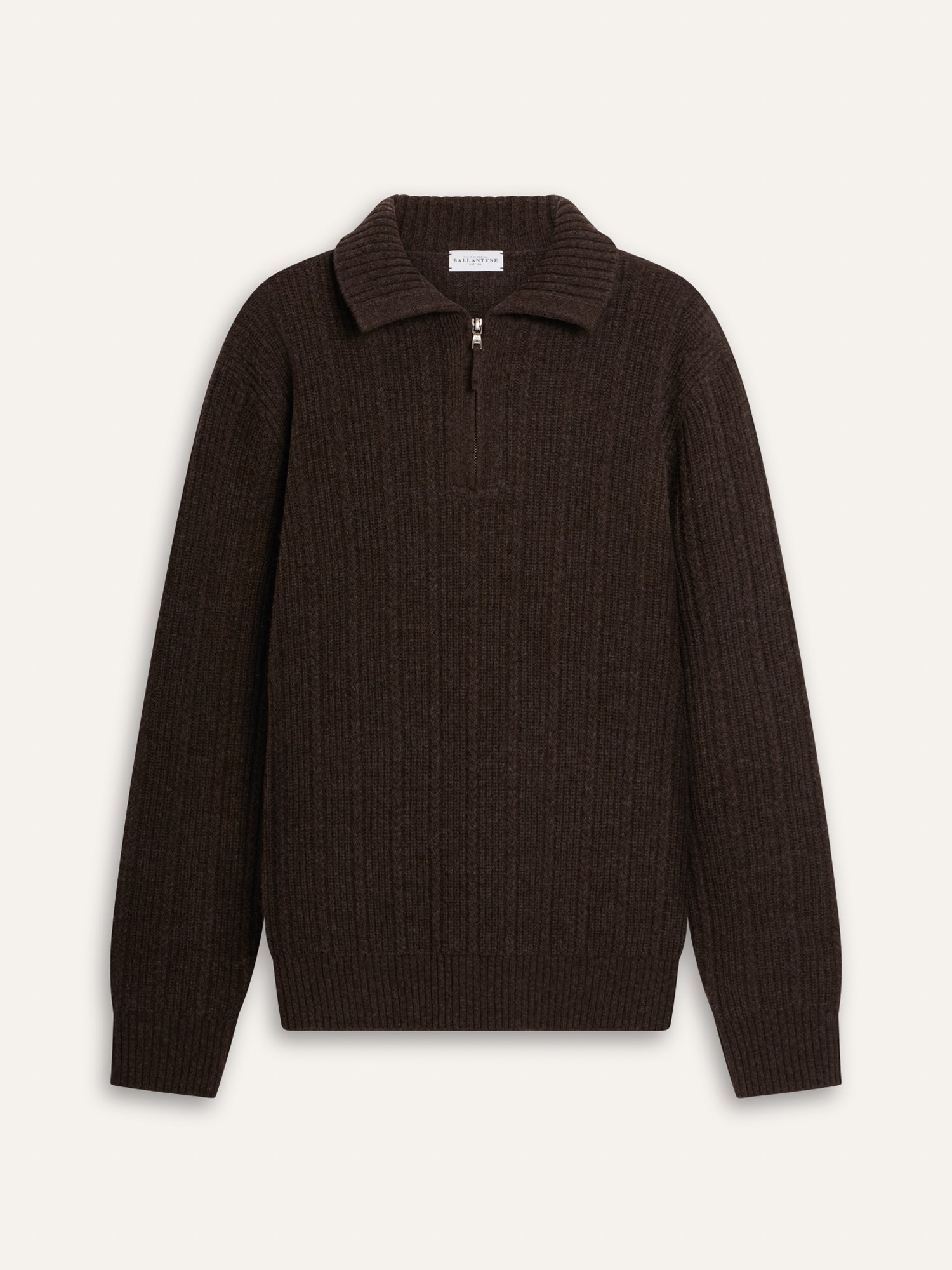 Ballantyne MAGLIA UOMO MEZZA ZIP IN PURA LANA - COD. B2W261 7W030 14724