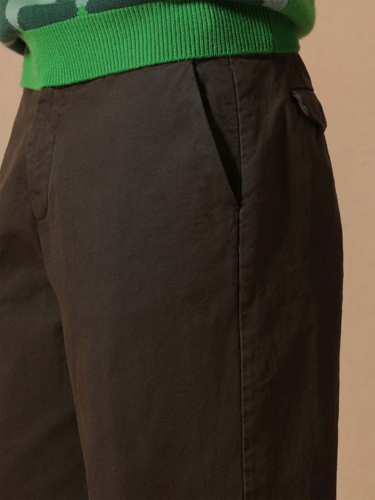 Ballantyne HERRENHOSE AUS REINER BAUMWOLLE, OLIVGRÜN - COD. BMT109 UCT22 12590
