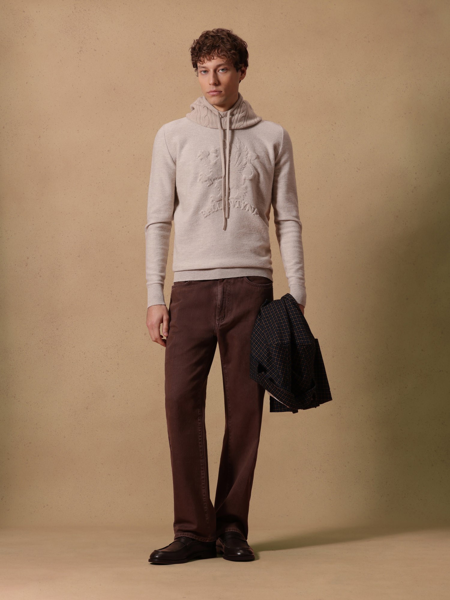 Ballantyne FELPA UOMO IN PURA LANA CON STEMMA - COD. B2P321 12W19 15335