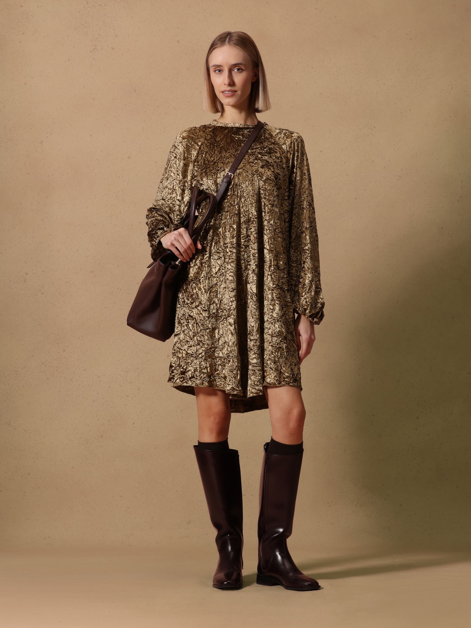 Ballantyne WOMENS SHORT VELOUR DRESS - COD. BLDS78 UPR13 12576
