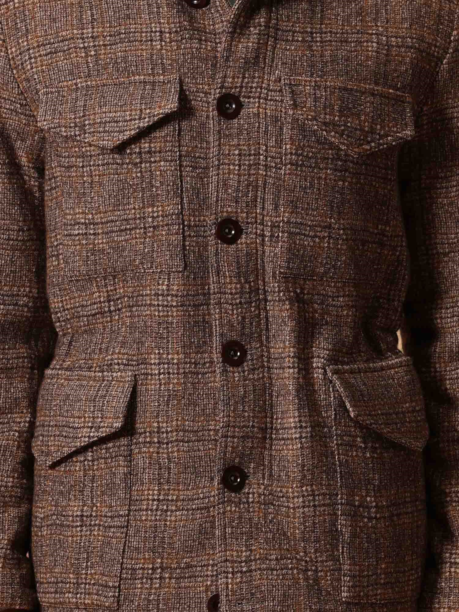 Ballantyne HERREN-FIELDJACKET MIT KAROMUSTER AUS BAUMWOLL-WOLL-MISCHUNG - COD. BMJS41 QCR02 74516