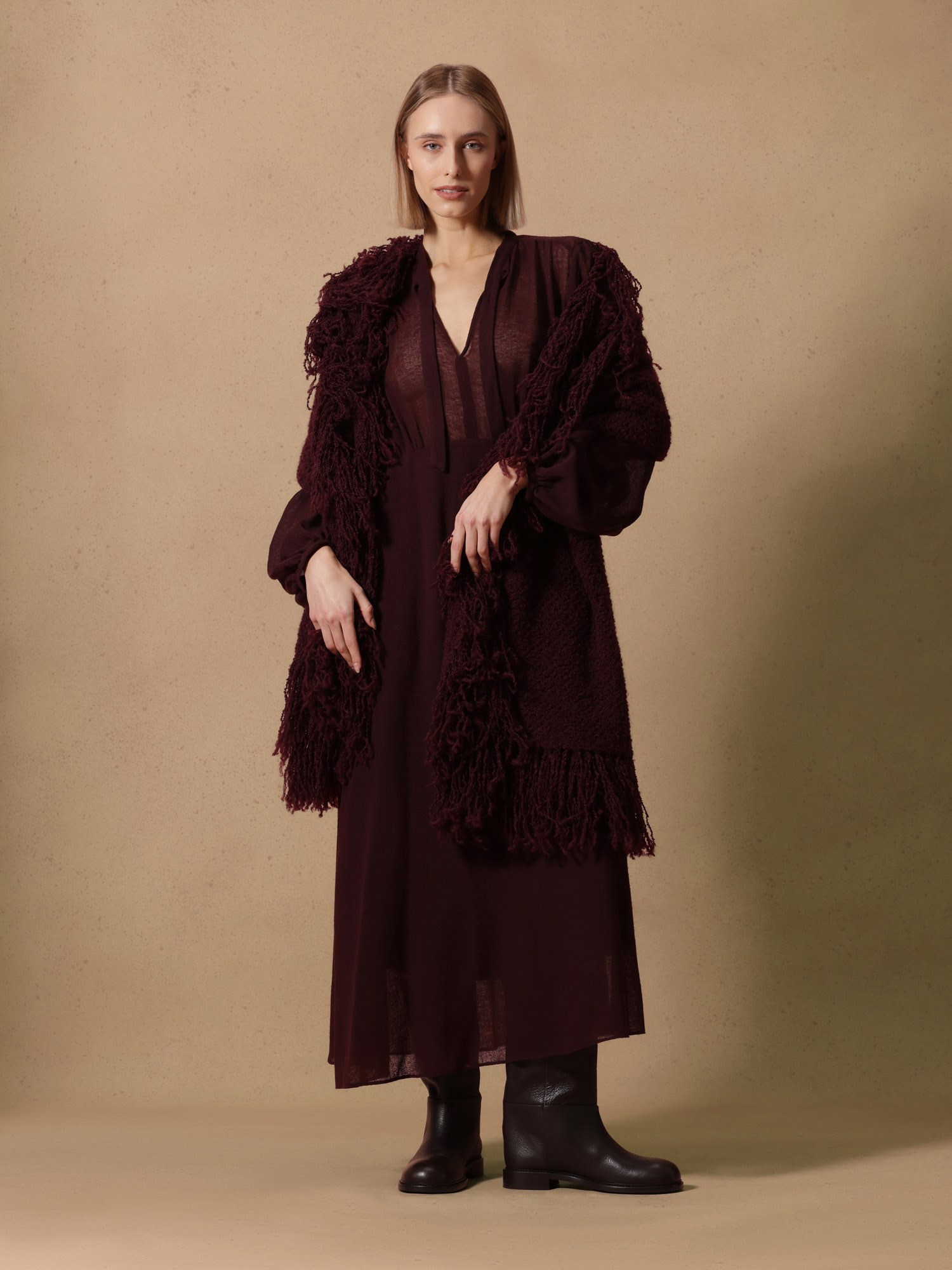 Ballantyne DONNA ABITO LUNGO IN LANA VERGINE - COD. BLD279 UWL00 12121