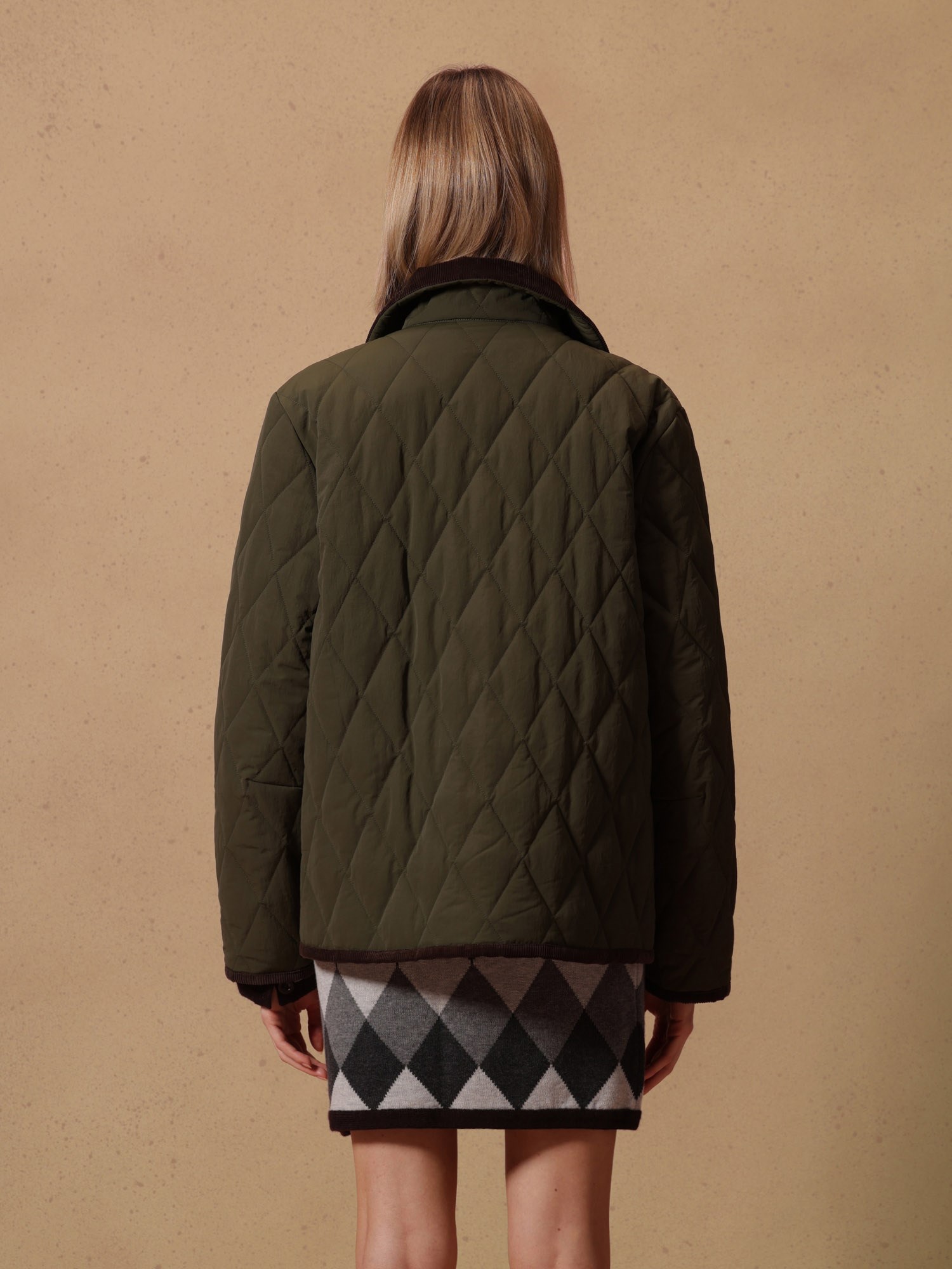 Ballantyne DAMEN-STEPPJACKE MIT KORDKRAGEN - COD. BLC086 UPA02 12590
