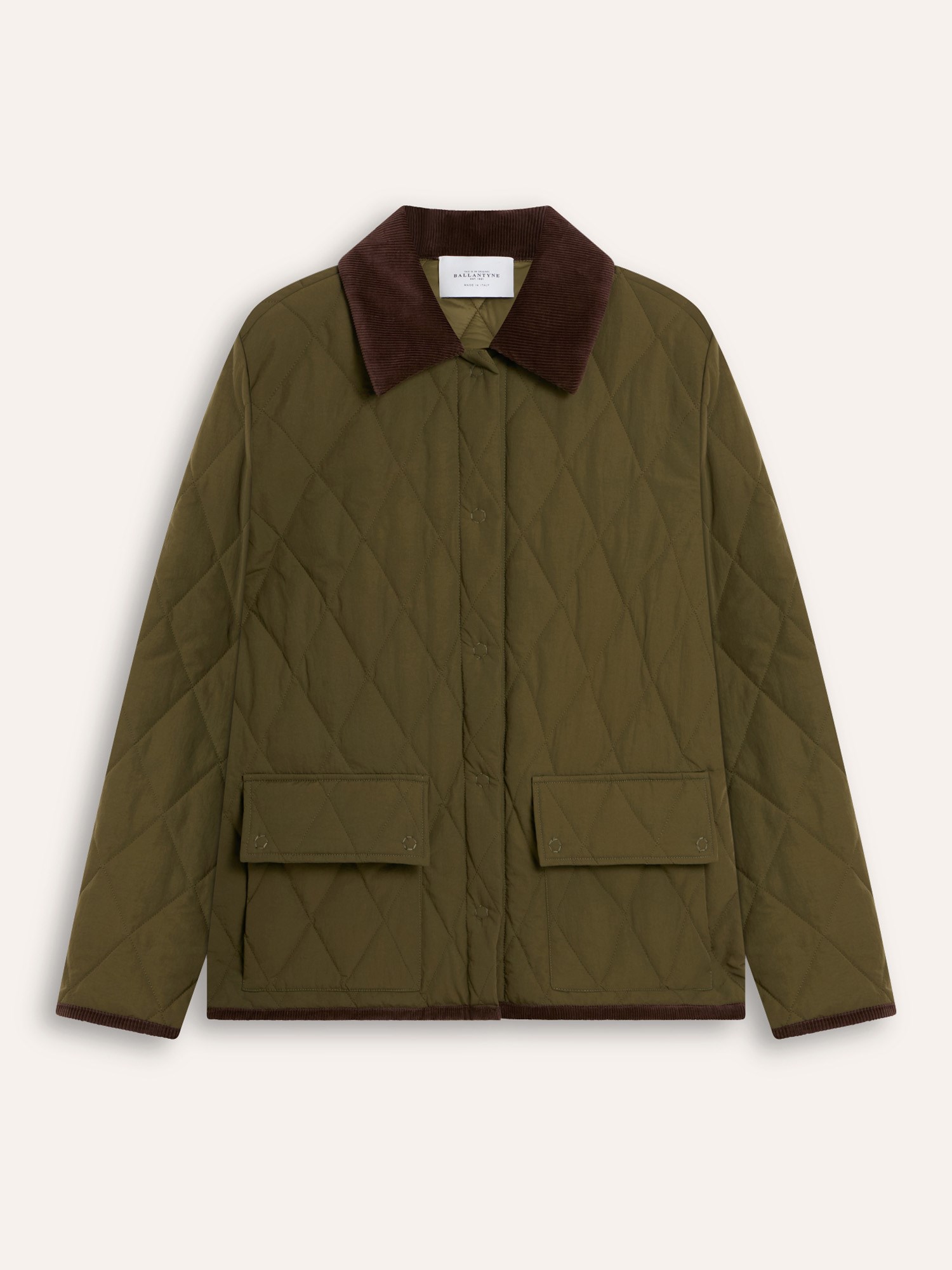 Ballantyne DAMEN-STEPPJACKE MIT KORDKRAGEN - COD. BLC086 UPA02 12590