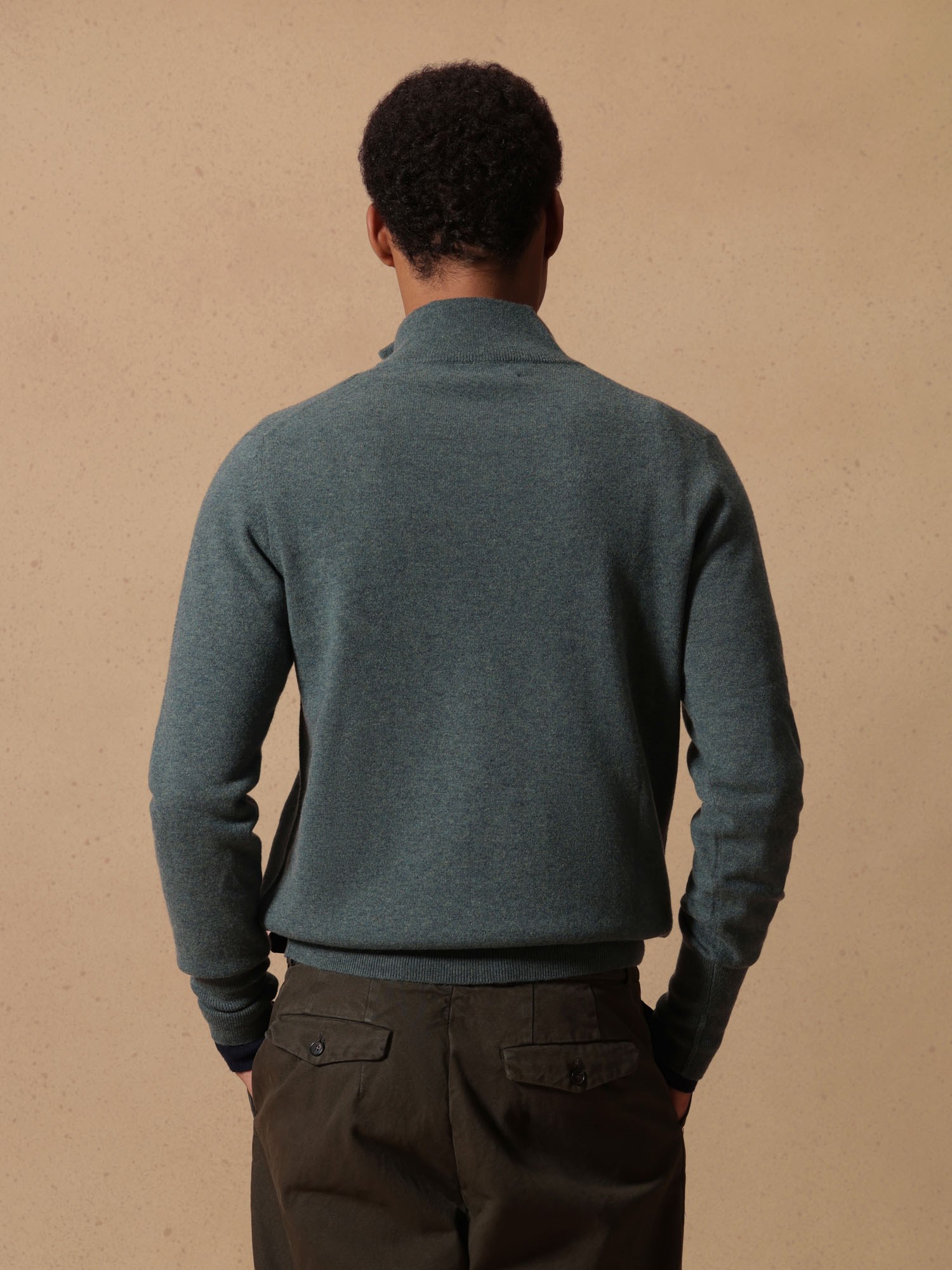 Ballantyne MENS HALF ZIP JUMPER IN 100% CASHMERE - COD. B2P206 12K00 12512