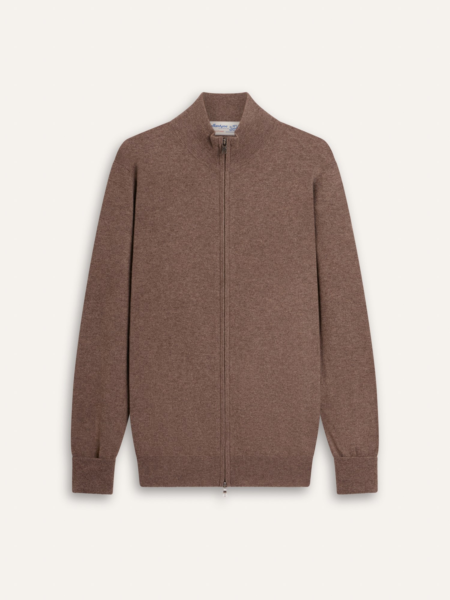Ballantyne HERREN-STRICKJACKE MIT REISSVERSCHLUSS AUS 100% KASCHMIR - COD. B2K036 12K00 14049