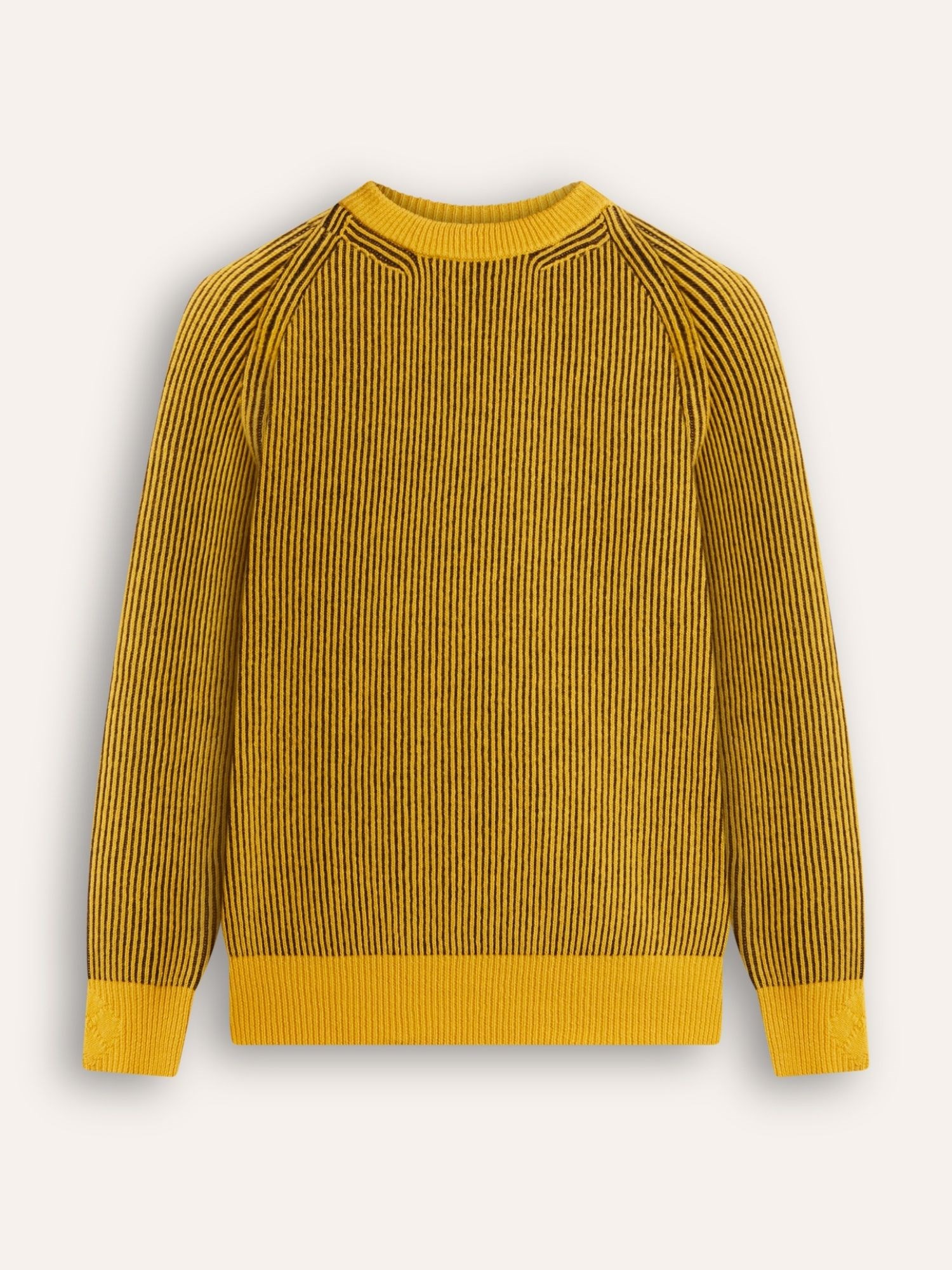 Ballantyne HERREN-RUNDHALS-RIPPSTRICKPULLOVER AUS 100% WOLLE - COD. B2P252 7W027 90504