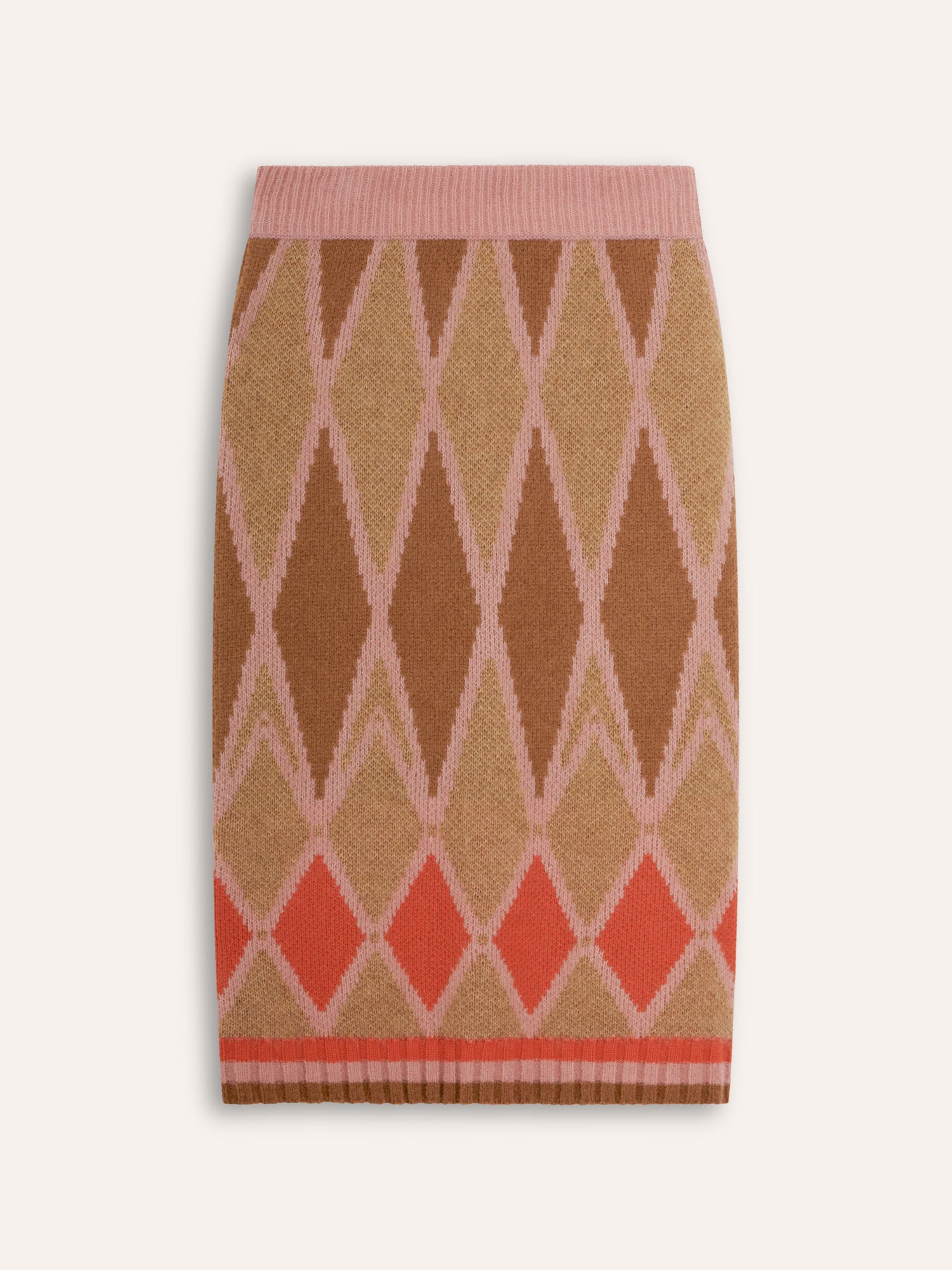 Ballantyne DAMEN MIDI-JACQUARDSKIRT AUS WOLL-MOHAIR-MIX - COD. B1G068 5W034 94005