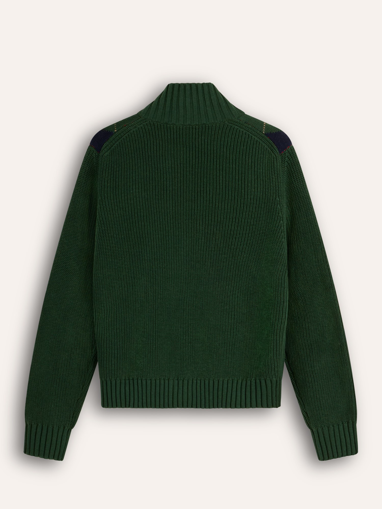 Ballantyne DAMEN HOCHGESCHLOSSENER STRICKCARDIGAN MIT ARGYLE-MUSTER - COD. B1K416 7C023 92534