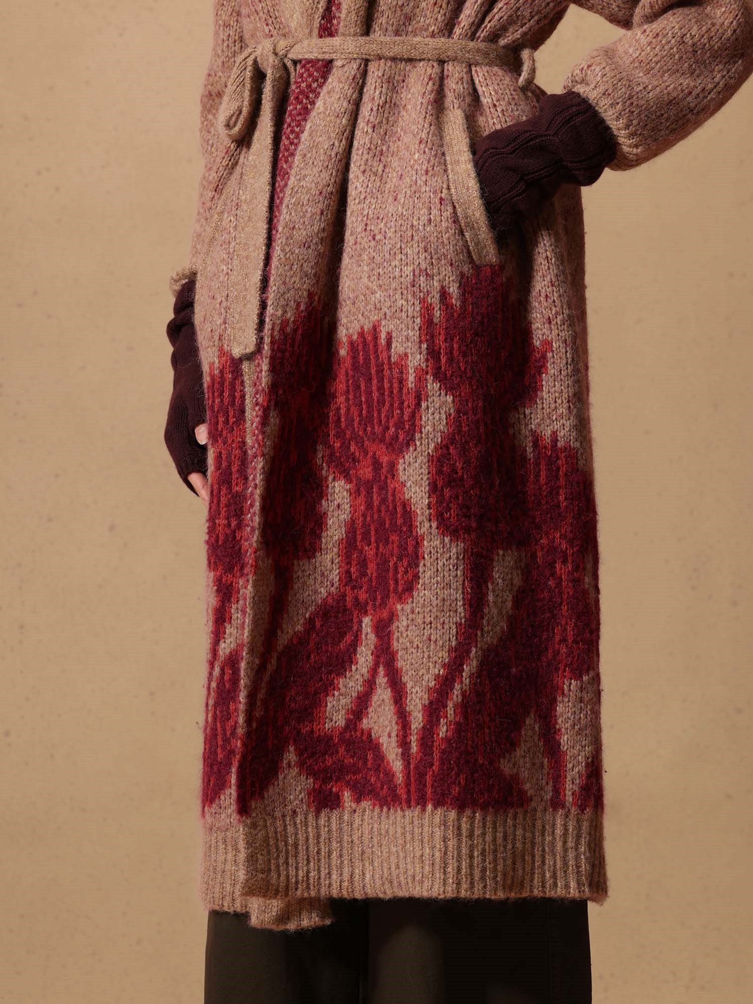 Ballantyne WOMENS LONG CARDIGAN IN WOOL ALPACA BLEND - COD. B1K326 3W056 94101